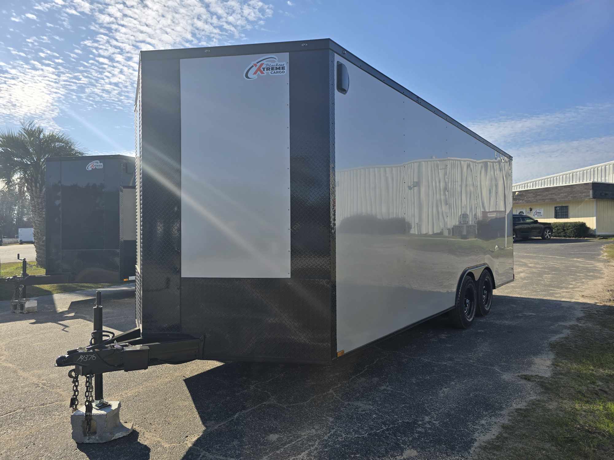 8.5x20TA Enclosed Cargo Trailer Silver Blackout Xtreme Cargo 
