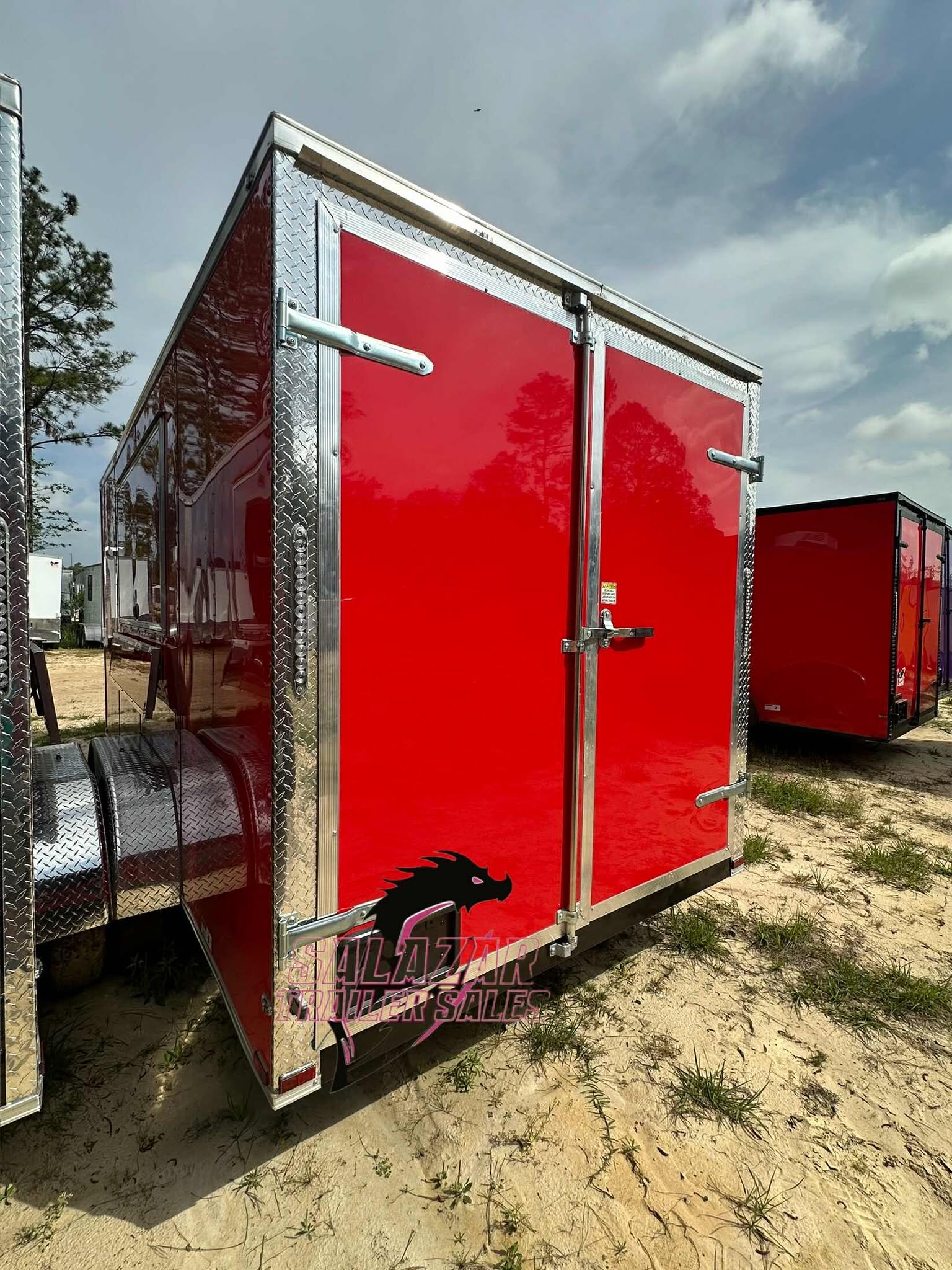Economy 7X16TA Concession Trailer Red