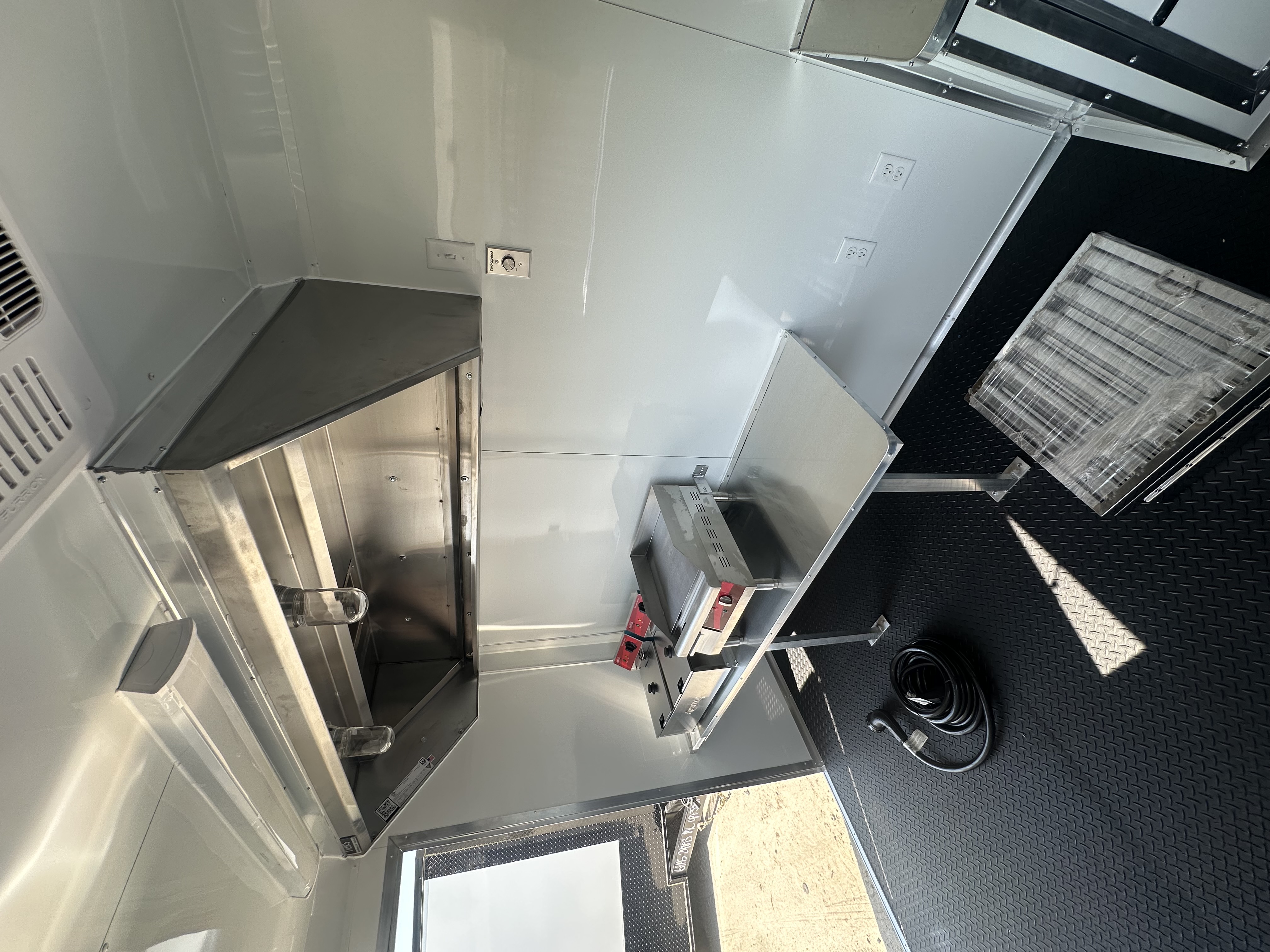 Economy 6x12SA Enclosed Concession Trailer Indigo Blue