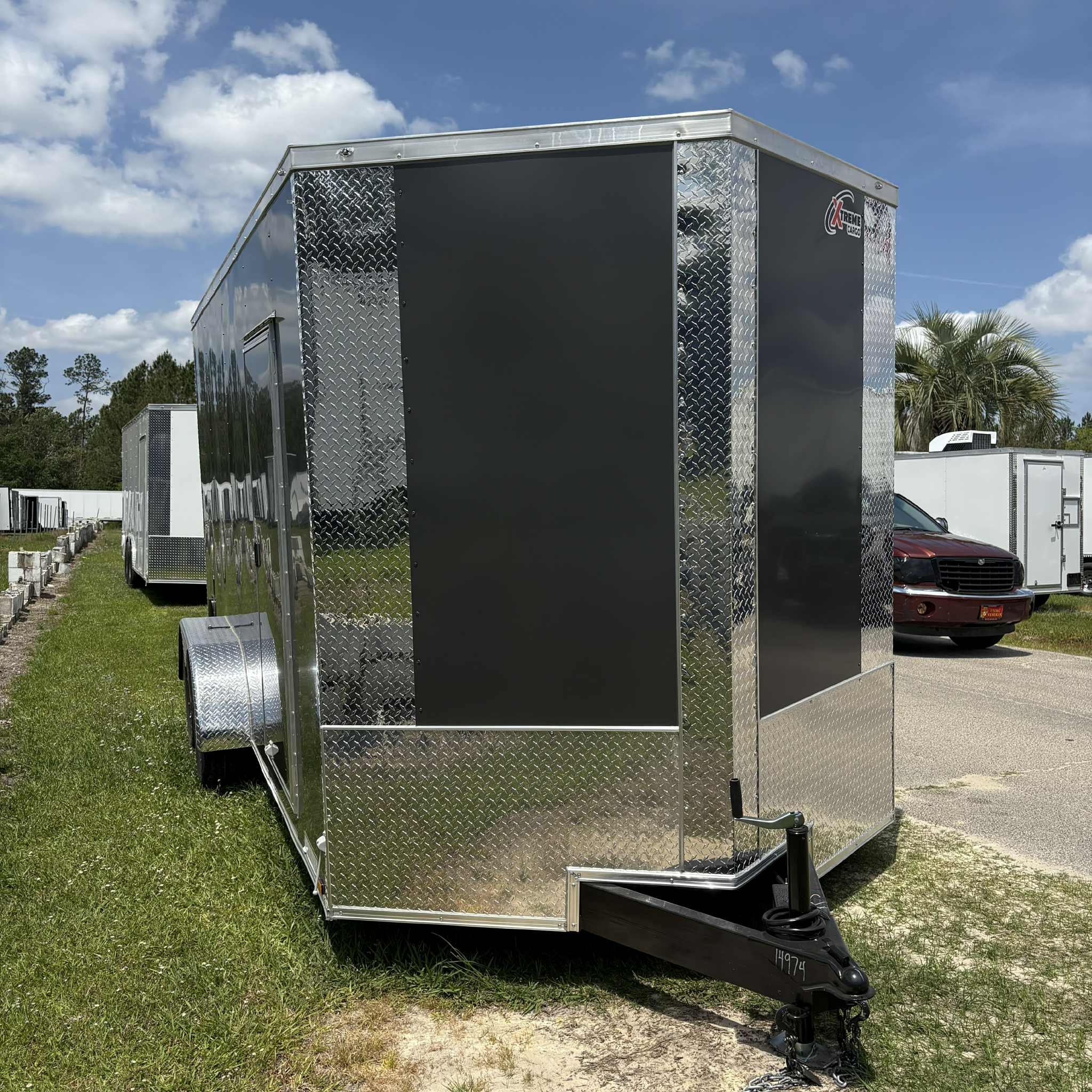 7x16TA Enclosed Cargo Trailer Charcoal Xtreme Cargo