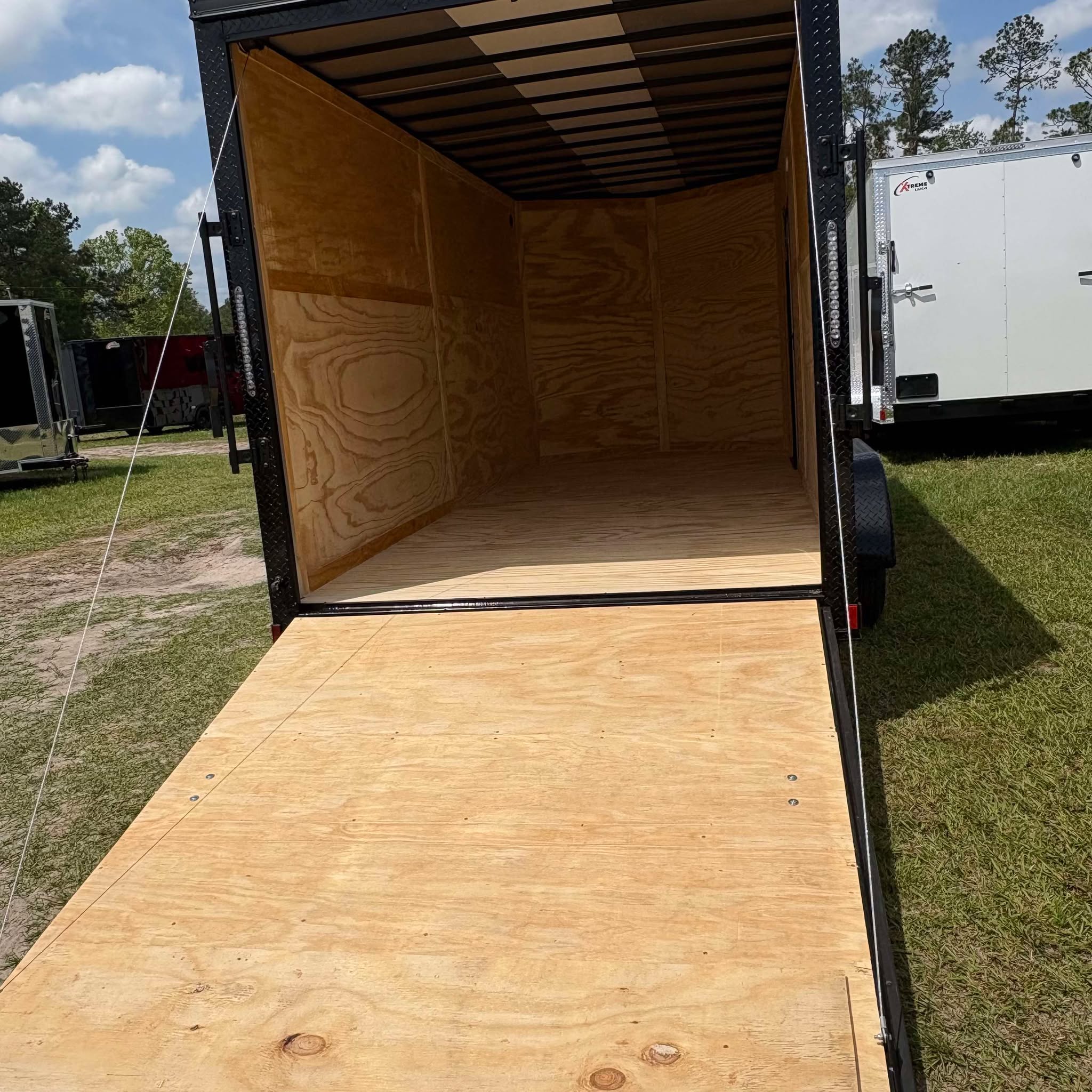 7X16TA Enclosed Cargo Trailer Black Blackout Xtreme Cargo