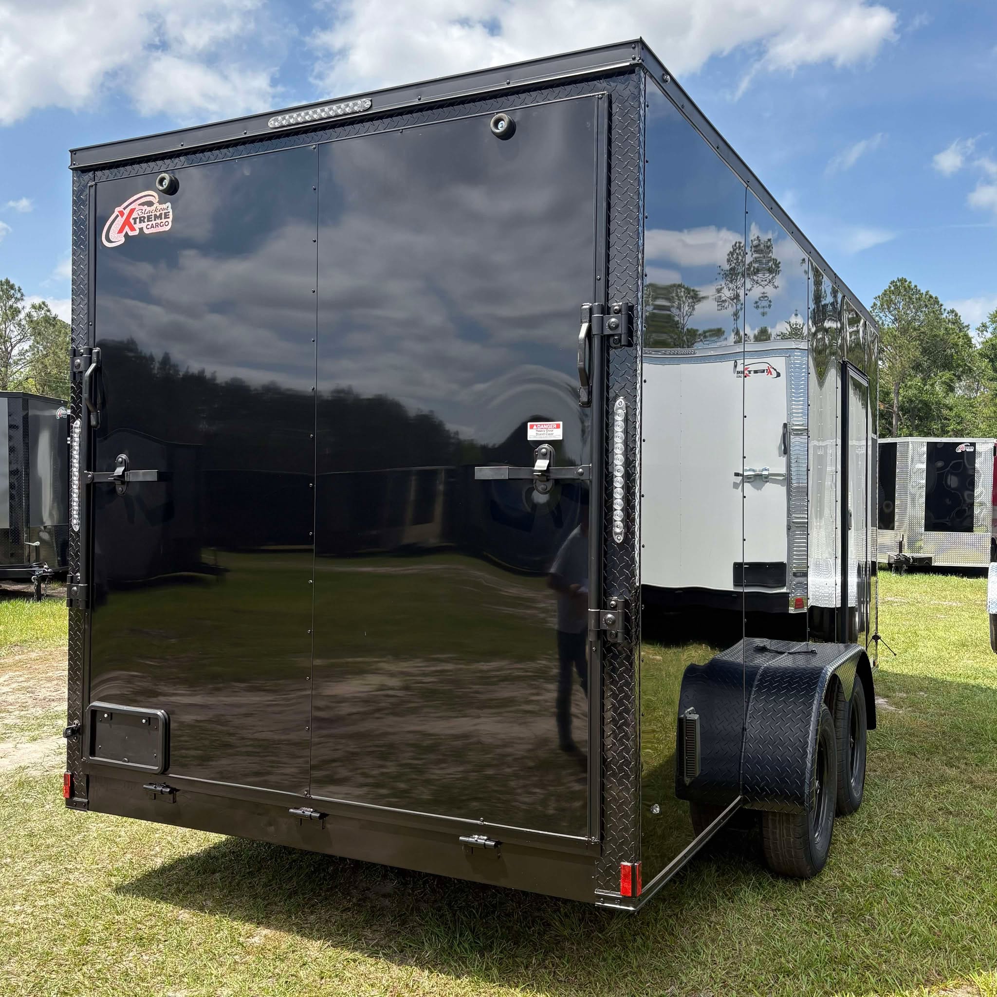 7X16TA Enclosed Cargo Trailer Black Blackout Xtreme Cargo