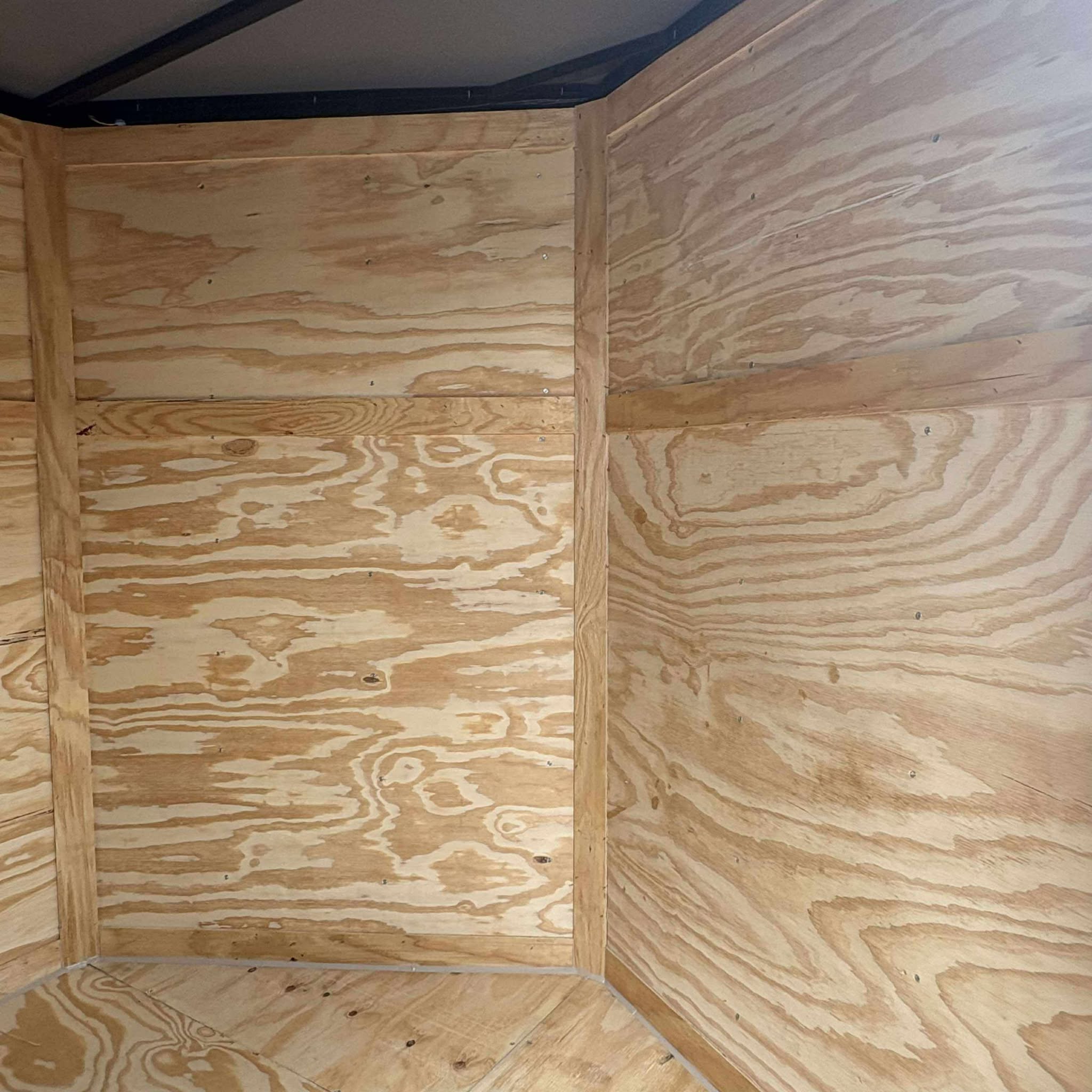 7x14TA Enclosed Cargo Trailer Lime Green Blackout Quality Cargo