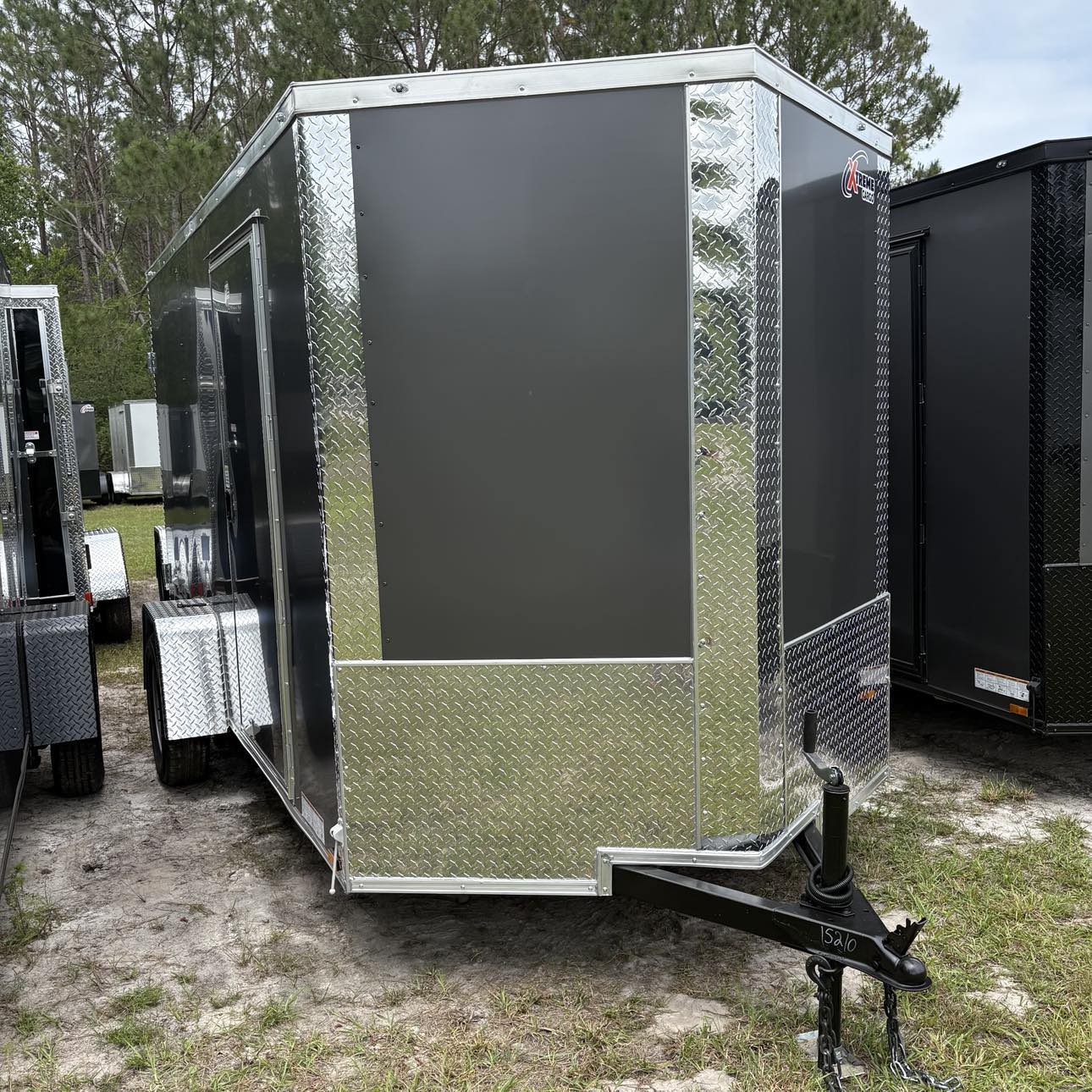 6x12SA Enclosed Cargo Trailer Charcoal Xtreme Cargo
