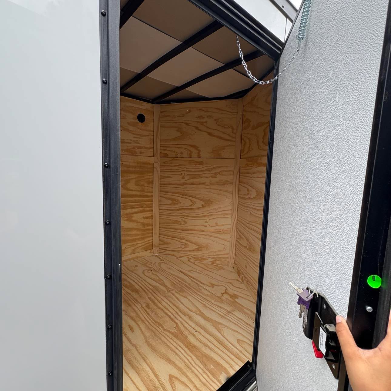 6x12TA Enclosed Cargo Trailer White Blackout Xtreme Cargo 