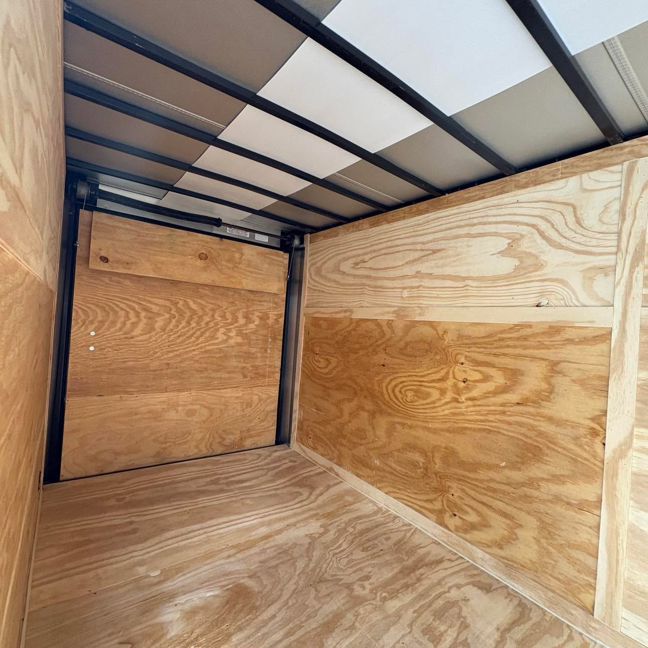 6x12TA Enclosed Cargo Trailer White Blackout Xtreme Cargo 