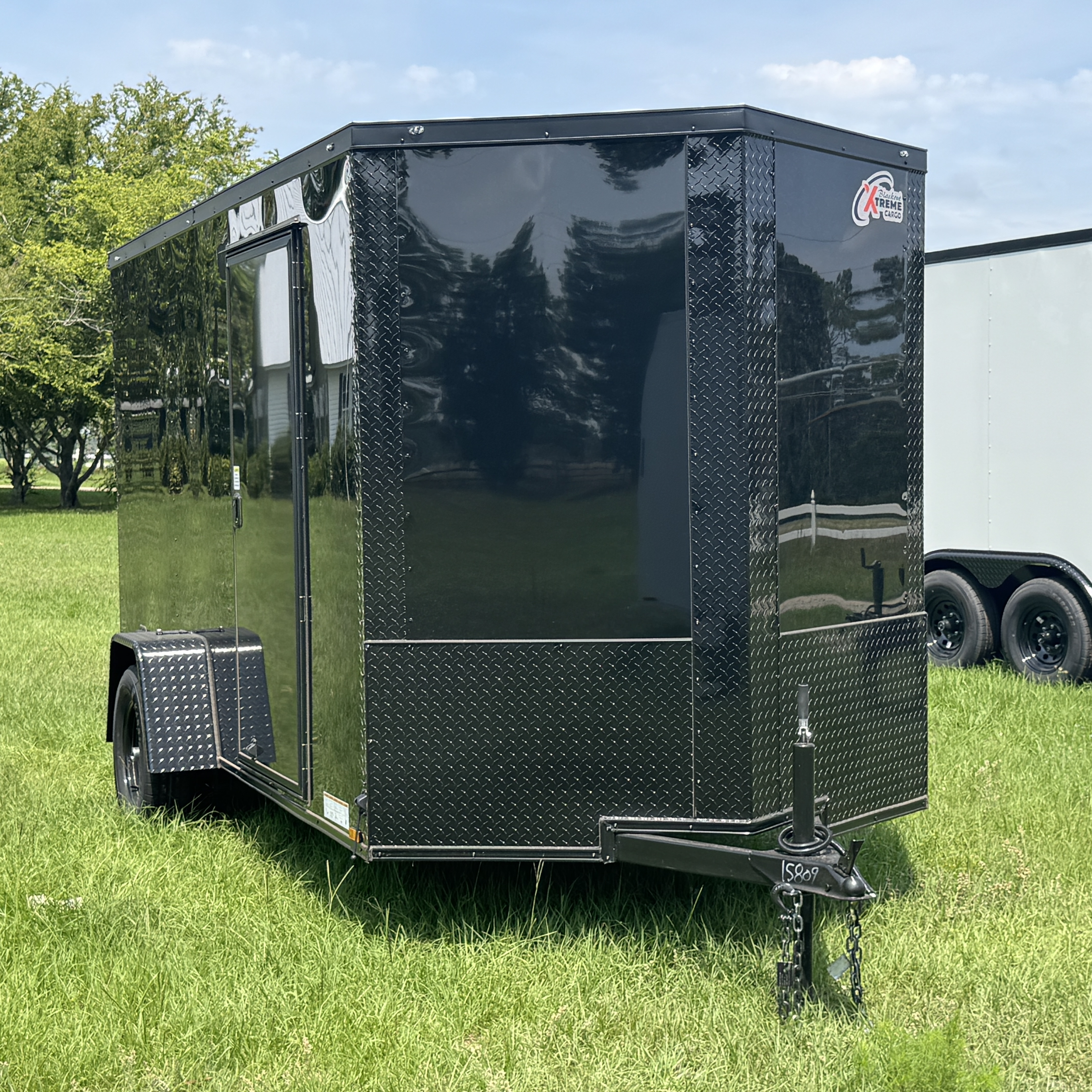 6x12SA Enclosed Cargo Trailer Black Blackout Xtreme Cargo