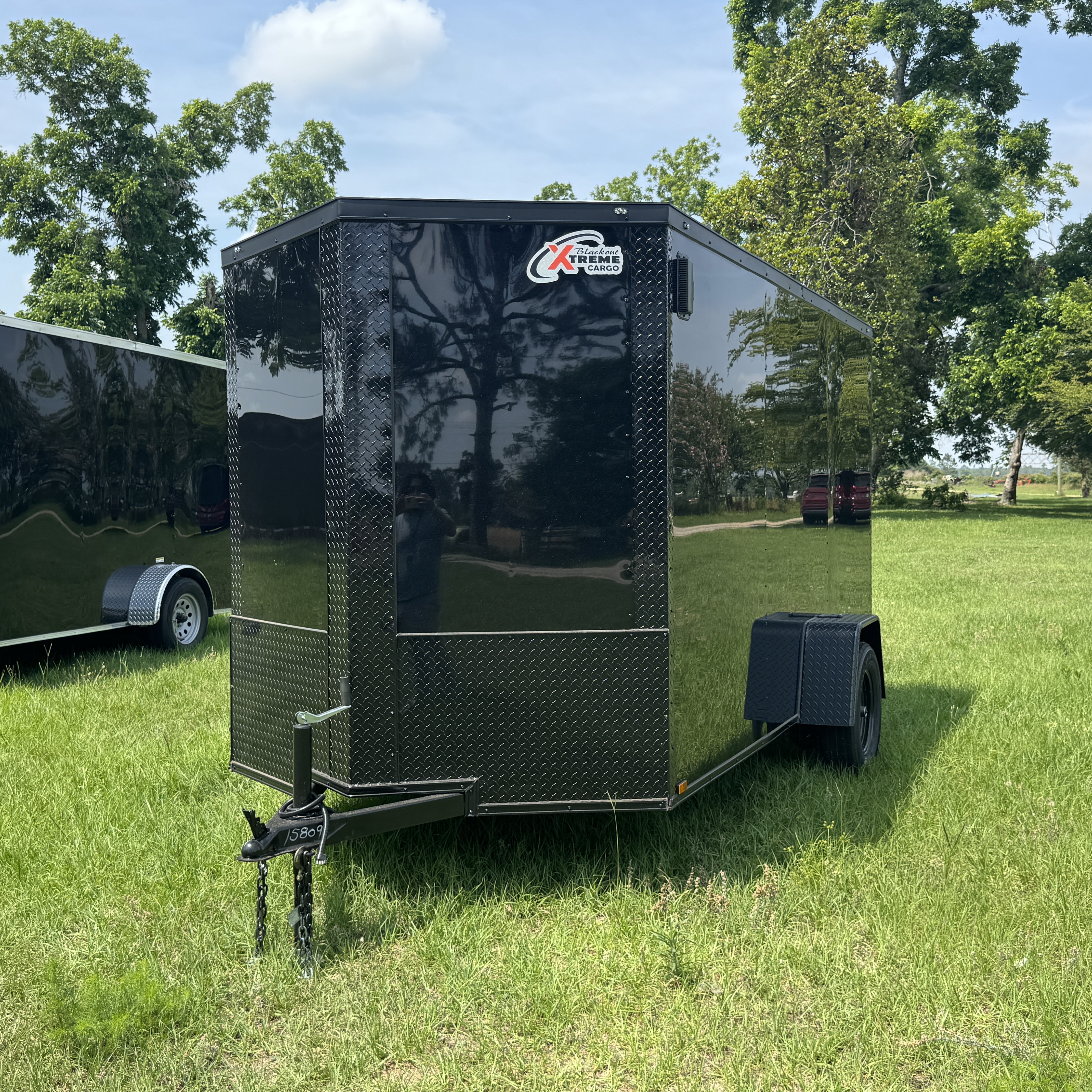 6x12SA Enclosed Cargo Trailer Black Blackout Xtreme Cargo