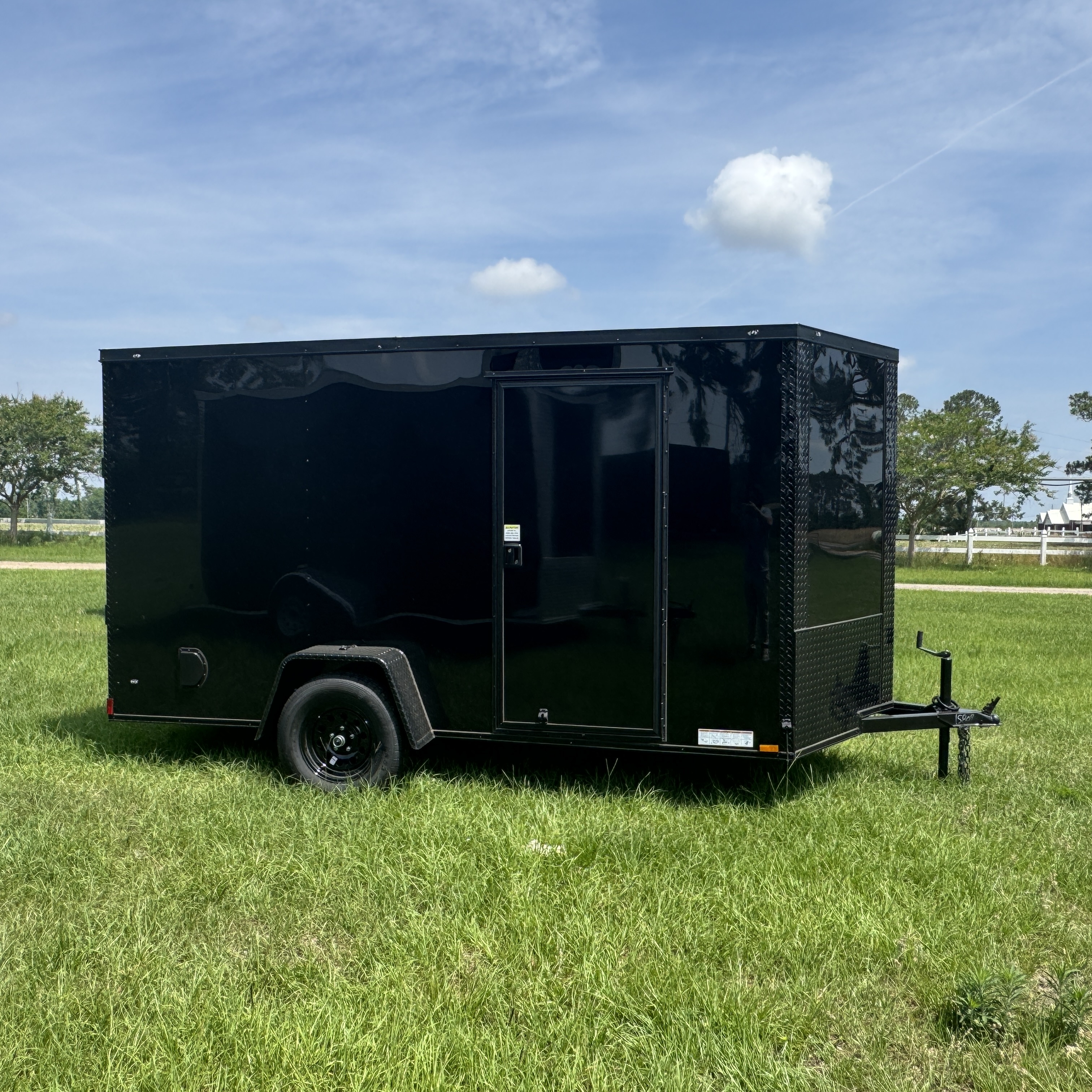 6x12SA Enclosed Cargo Trailer Black Blackout Xtreme Cargo