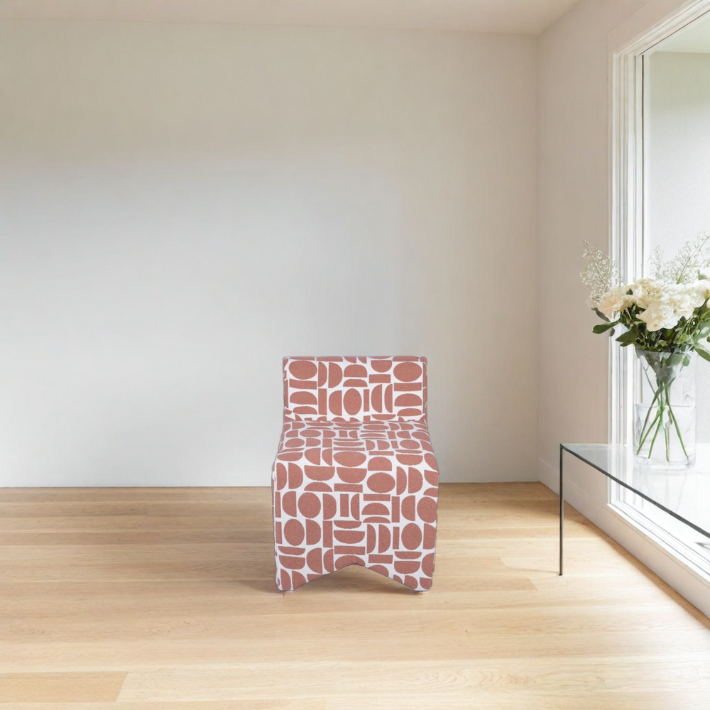 Patterned Fabric Chair