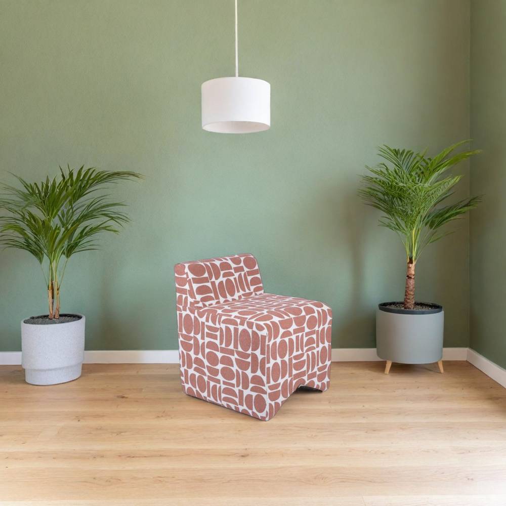 Patterned Fabric Chair