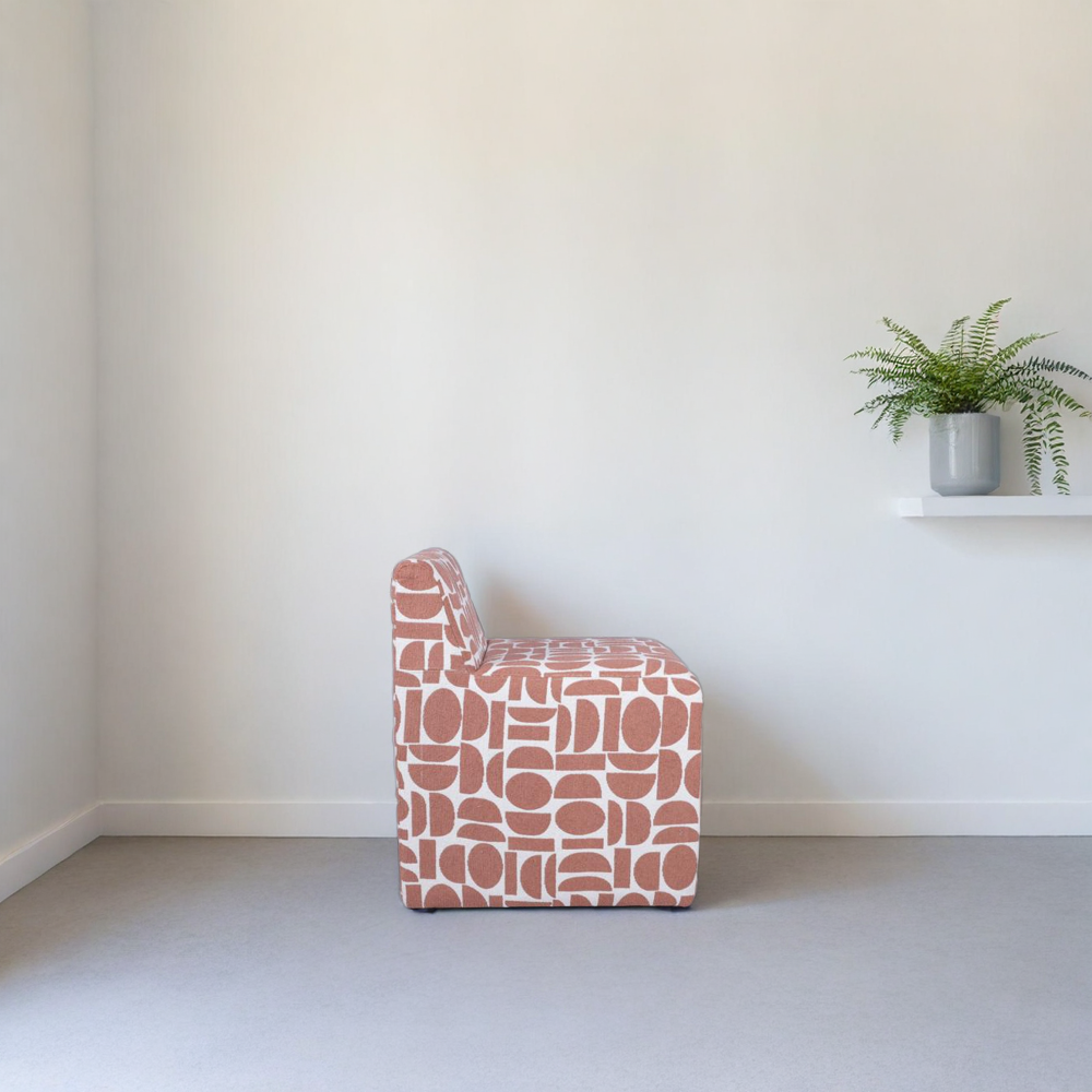 Patterned Fabric Chair