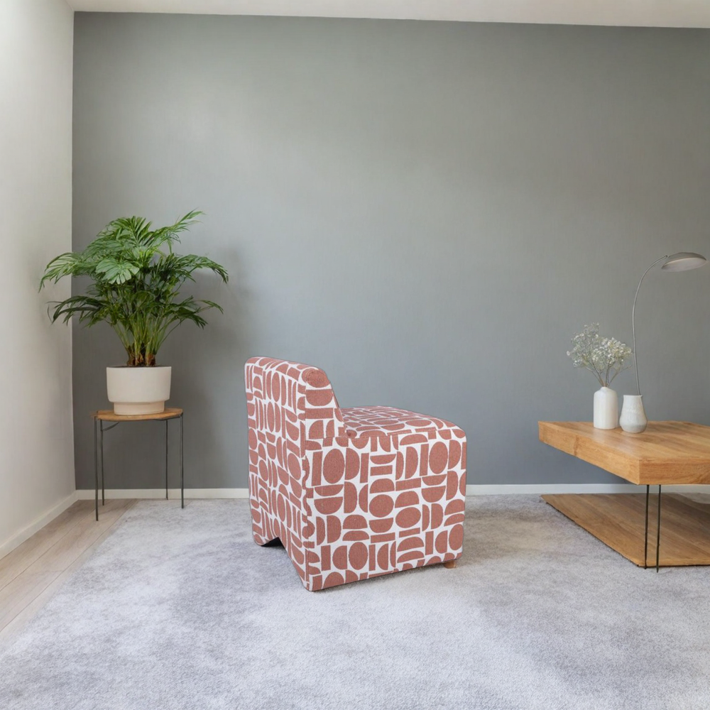 Patterned Fabric Chair