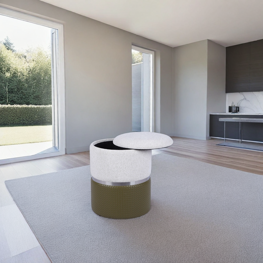 Modern Storage Ottoman