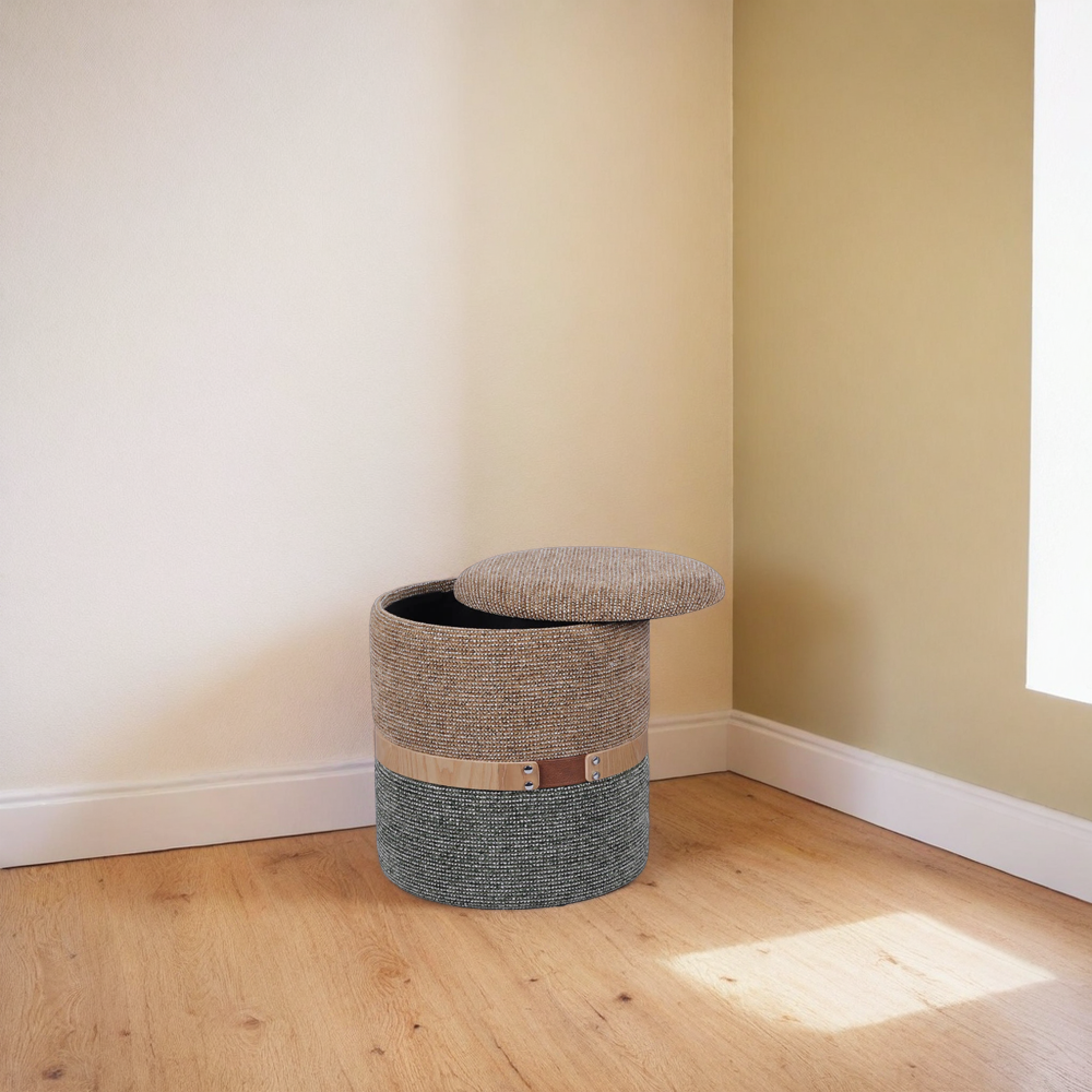Woven Storage Ottoman