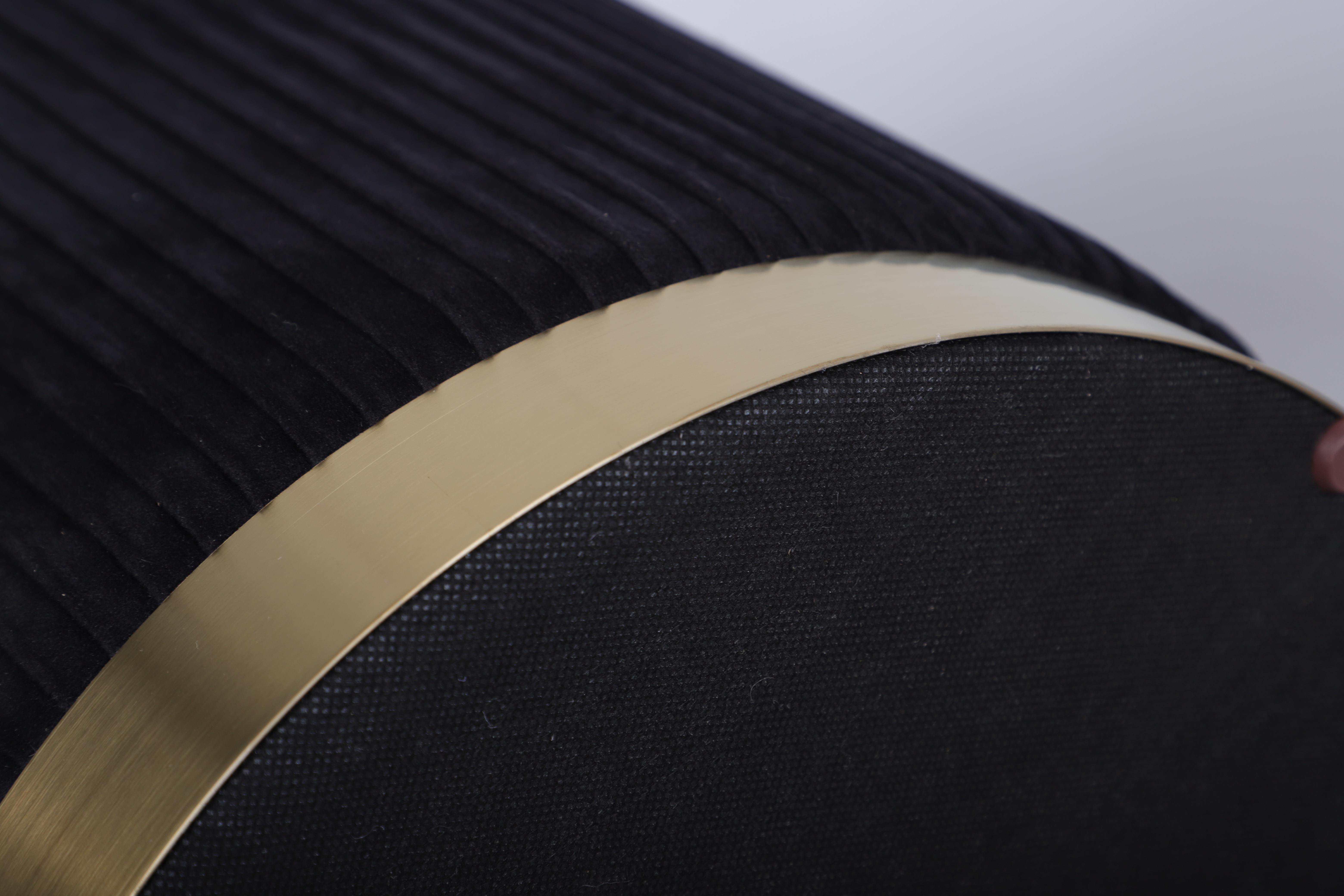 Set of Velvet Storage Ottomans