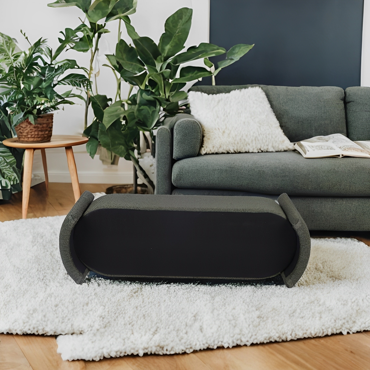 Green Upholstered Bench