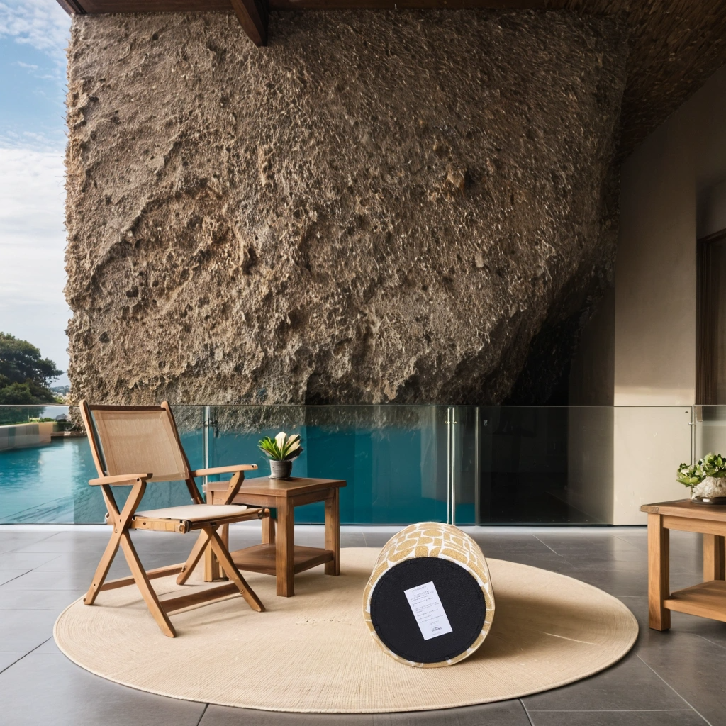 Yellow Patterned Ottoman