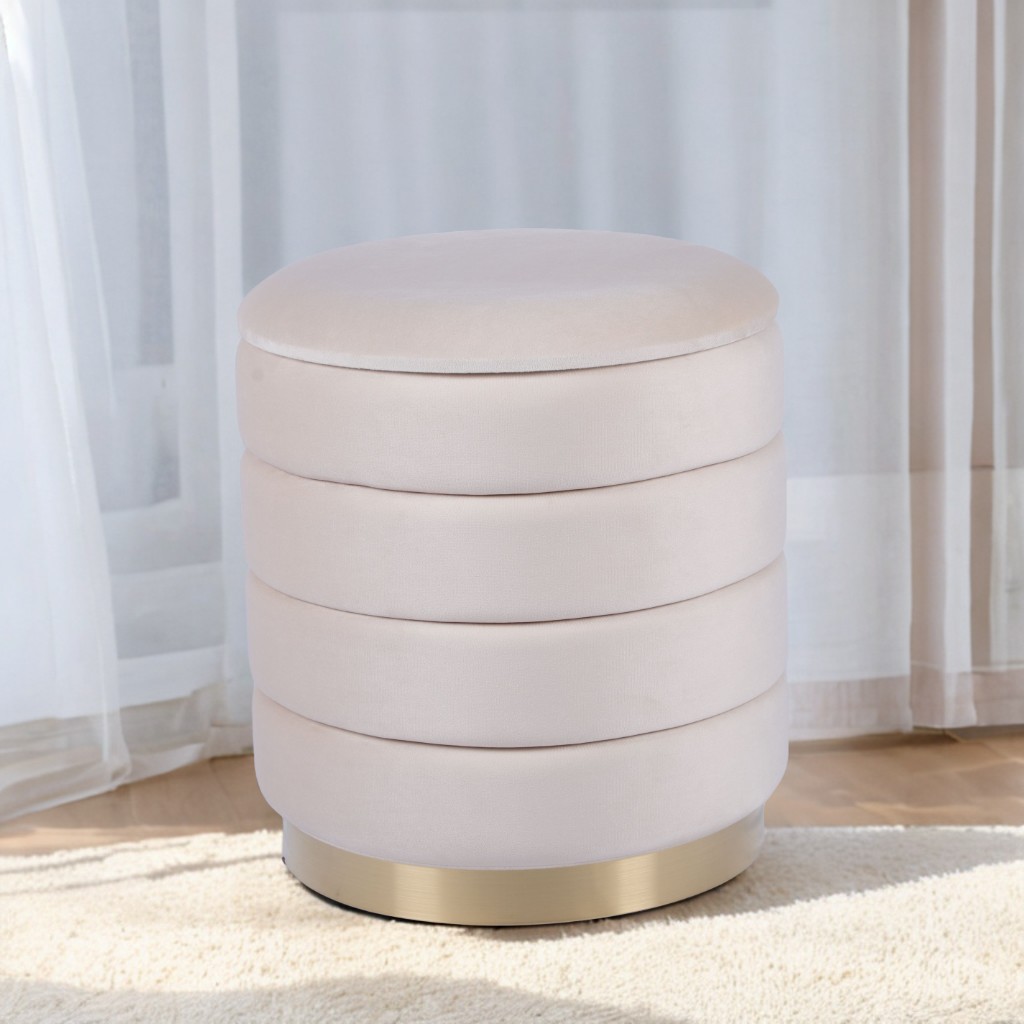Modern Round Ottoman