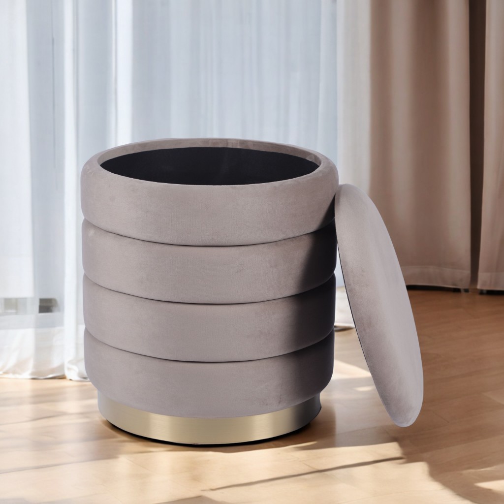 Contemporary Round Ottoman