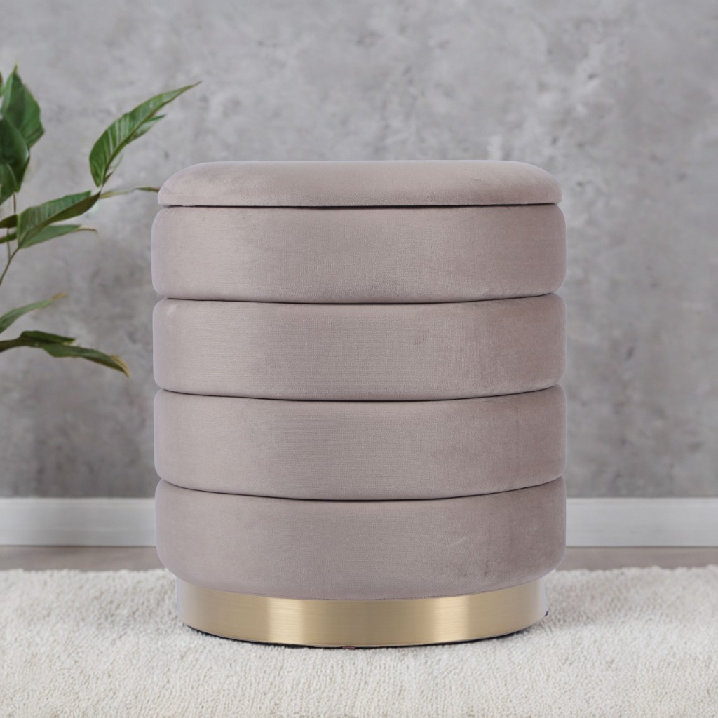 Contemporary Round Ottoman