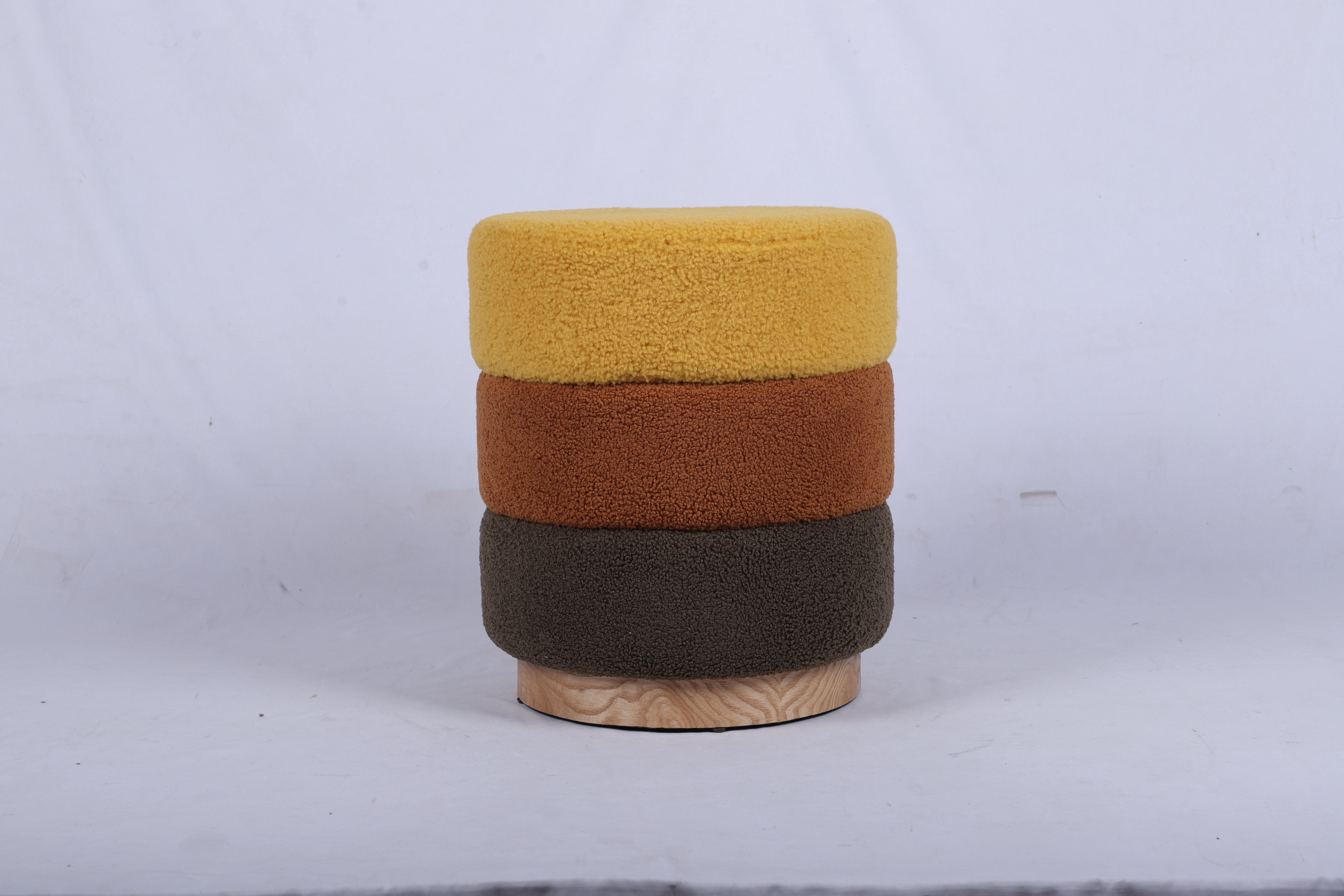 Colorful Textured Ottoman Set