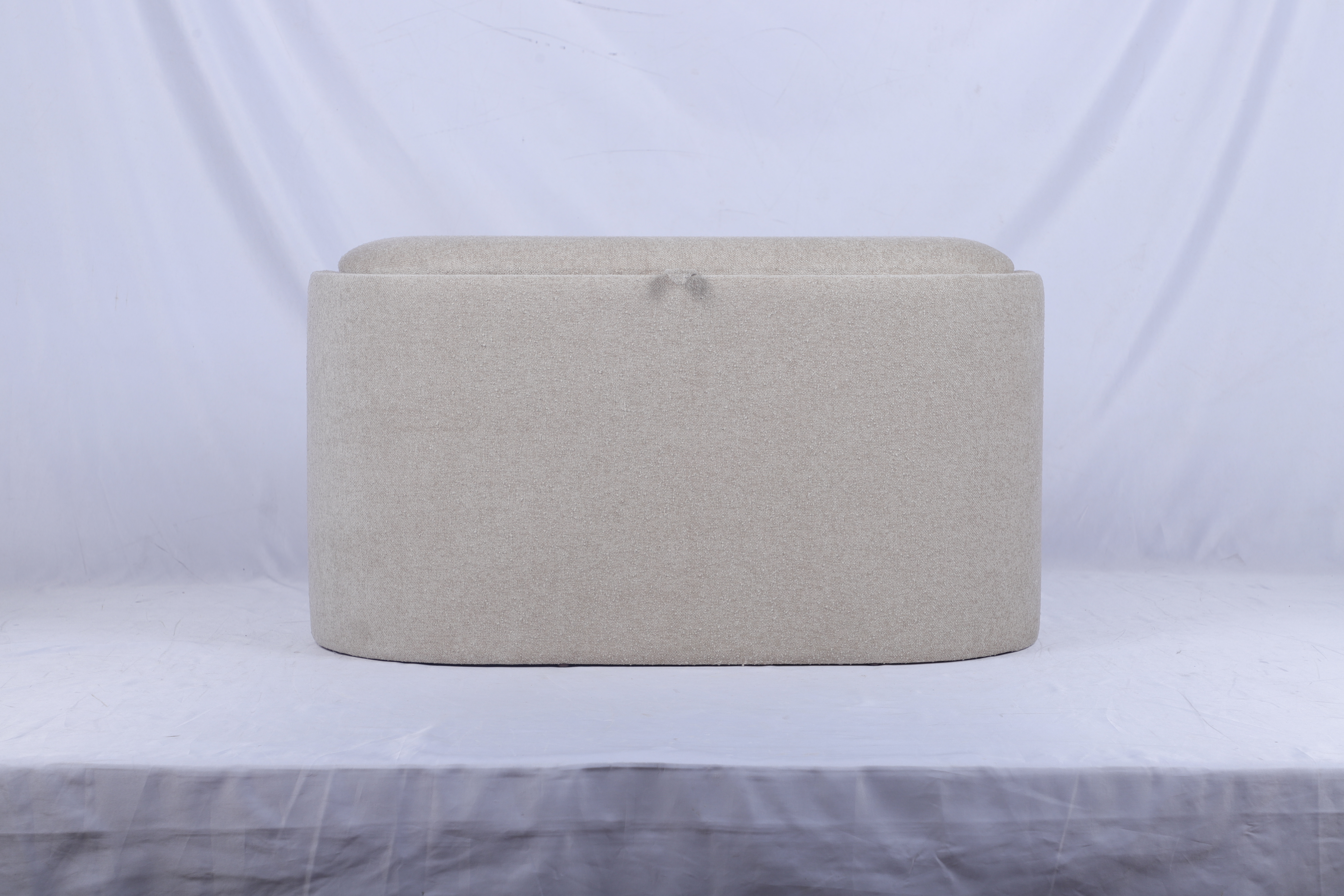 Oval Upholstered Coffee Table