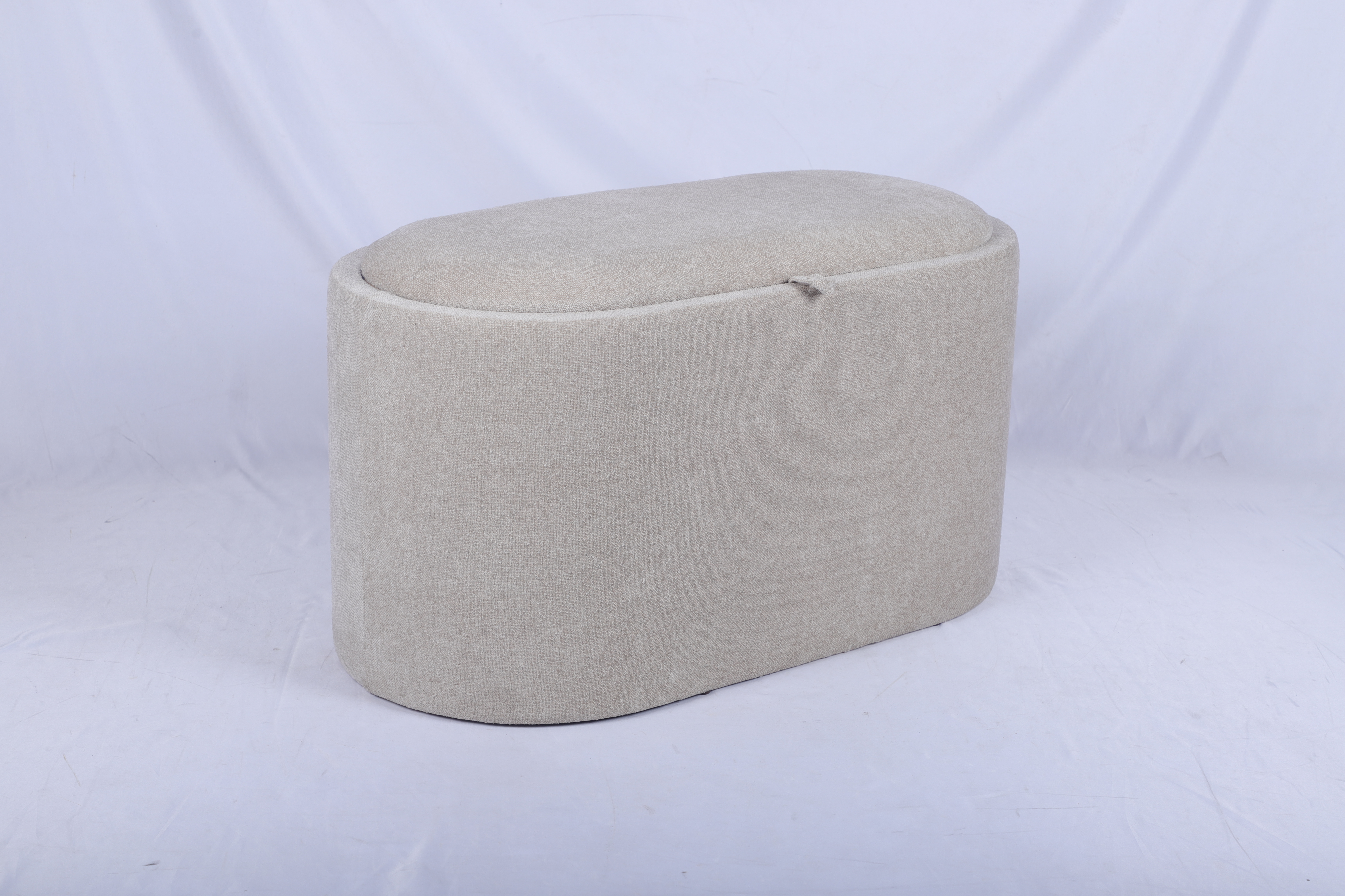 Oval Upholstered Coffee Table