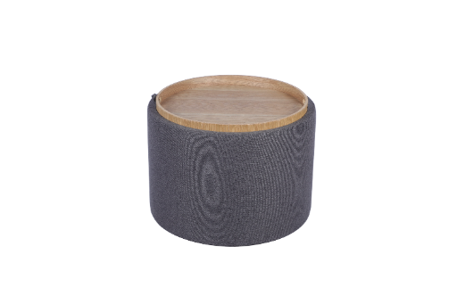 Round Ottoman with Tray Top