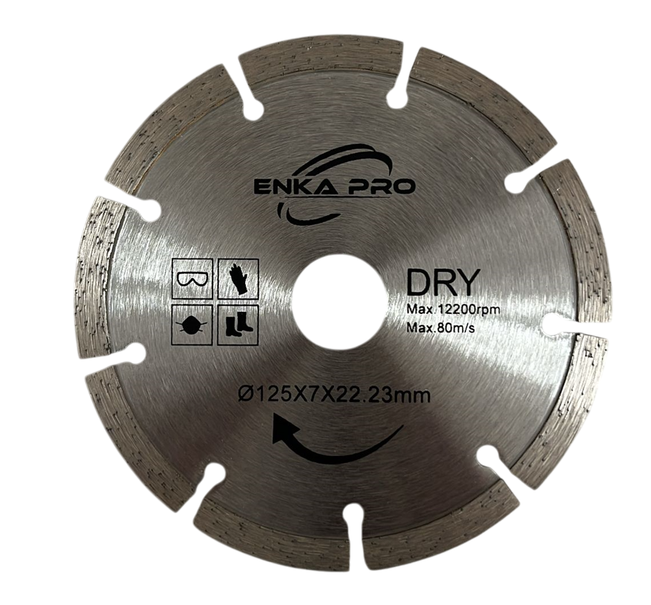 Lot de 5 - Disque diamant segmenté ENKA PRO – 125 mm