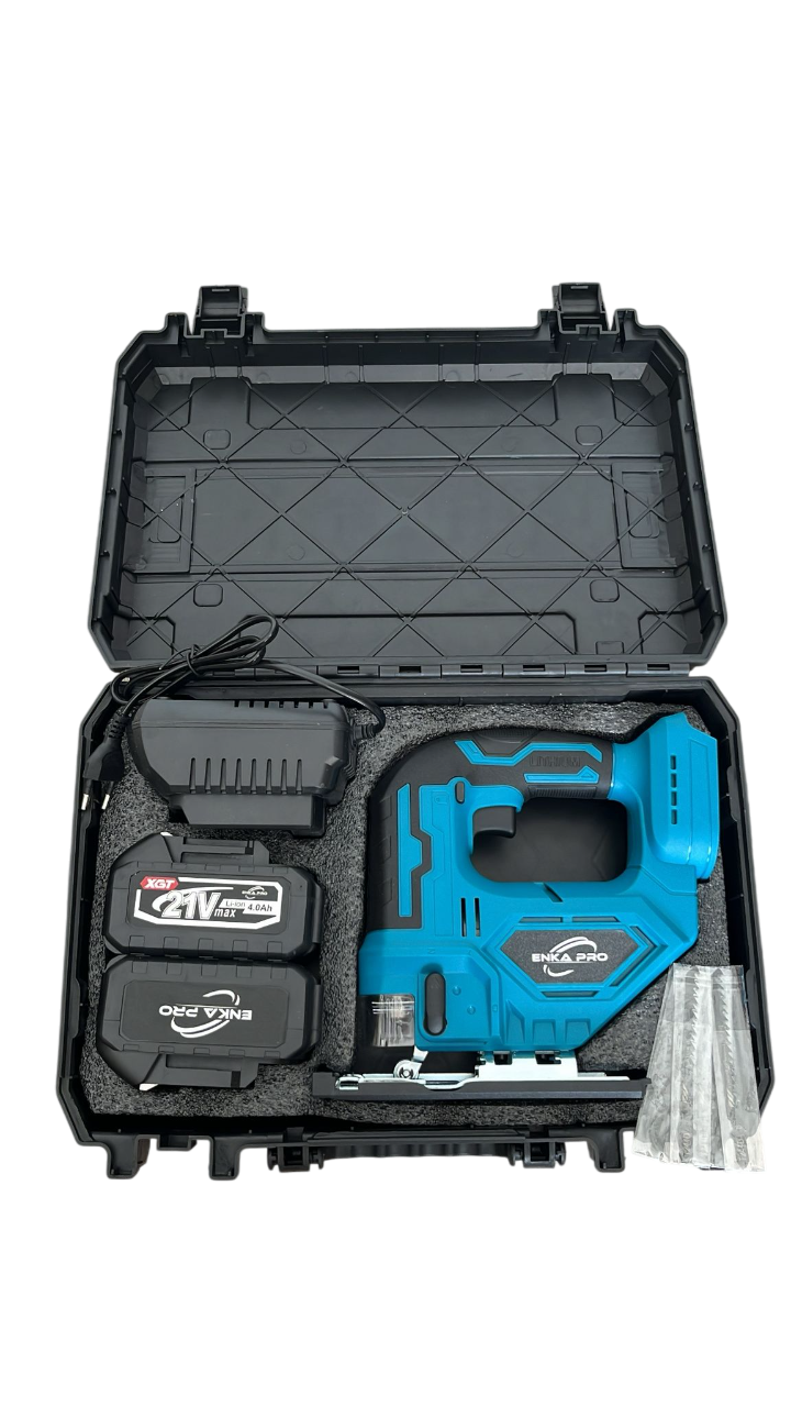 Scie Sauteuse Sans Fil ENKAPRO 21V | 2 Batteries 4.0Ah | Performance & Polyvalence