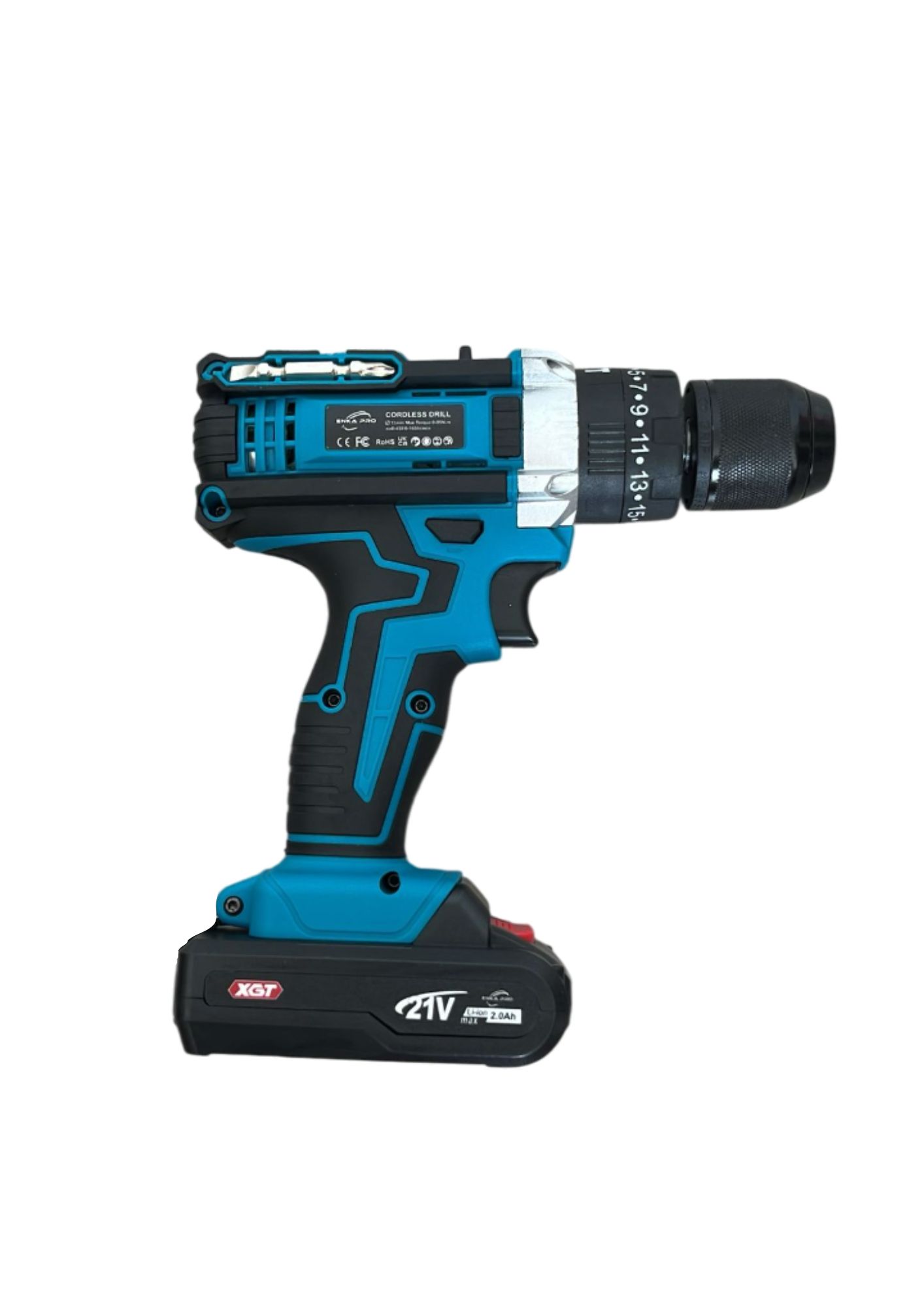 Perceuse Visseuse Brushed ENKAPRO 21V 45 Nm | 2 Batteries 2.0Ah | Coffret + Accessoires