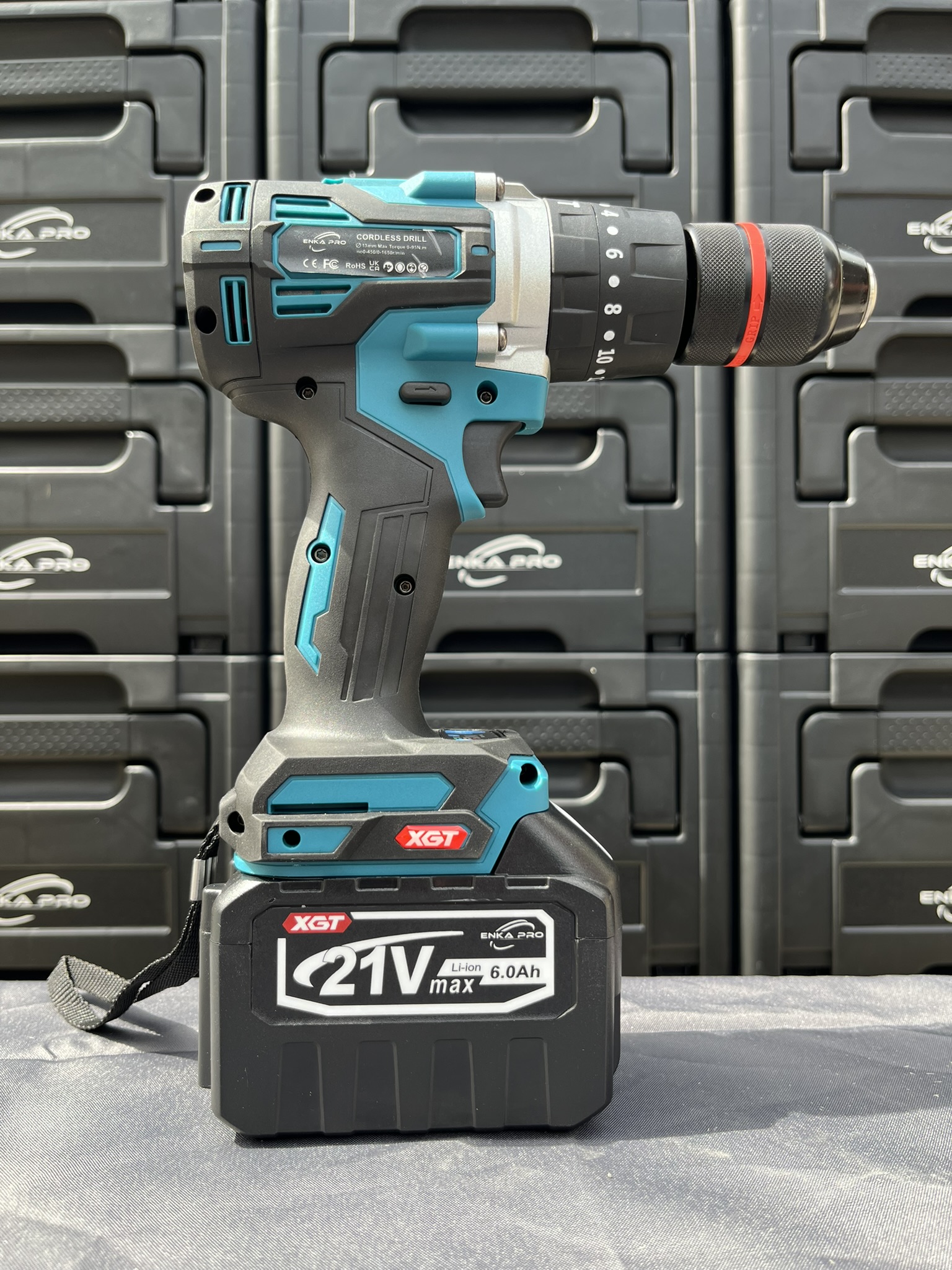 Perceuse Visseuse Brushless ENKAPRO 21V 95 Nm | 2 Batteries 6.0Ah |