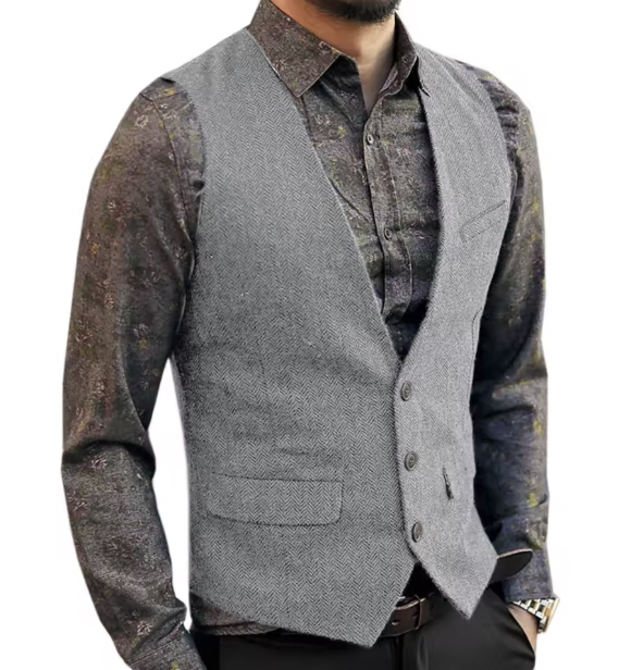 Men's Grey Vest