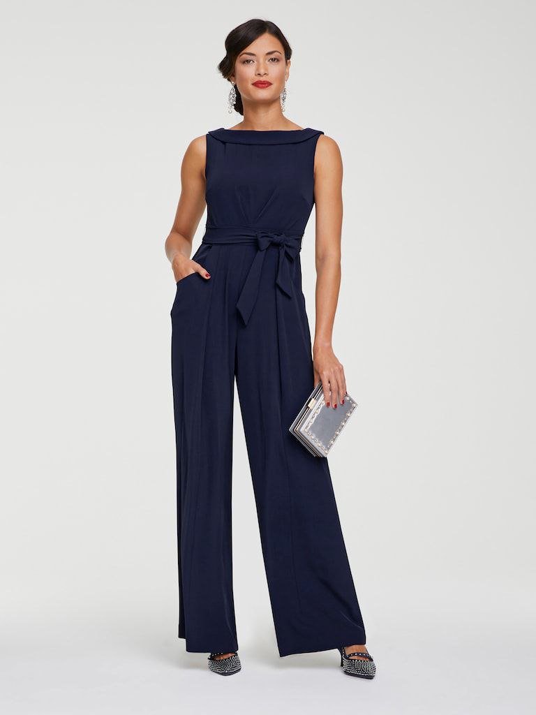 Eleganter dunkelblauer Jumpsuit