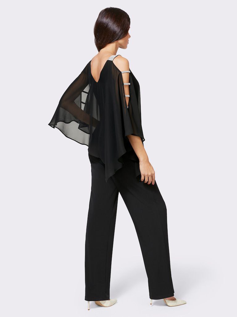 Eleganter schwarzer Jumpsuit