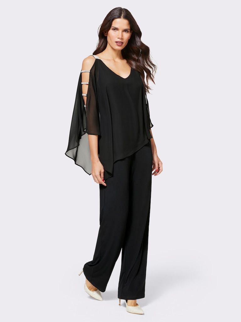 Eleganter schwarzer Jumpsuit