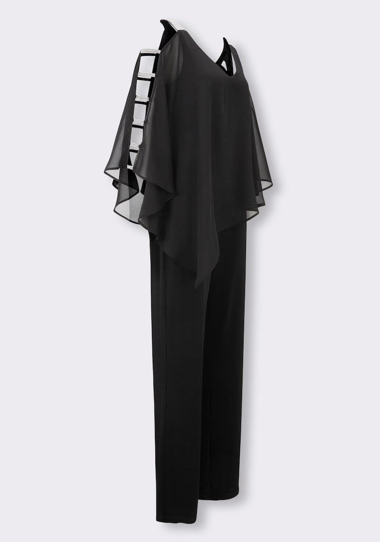 Eleganter schwarzer Jumpsuit