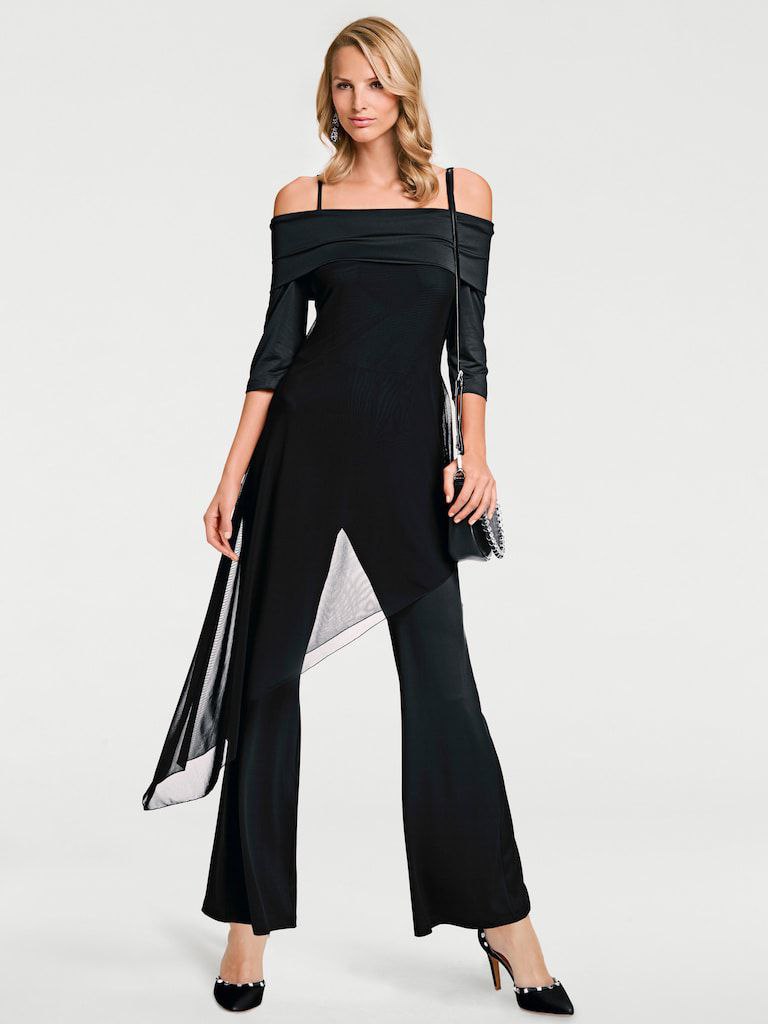 Eleganter schwarzer Jumpsuit