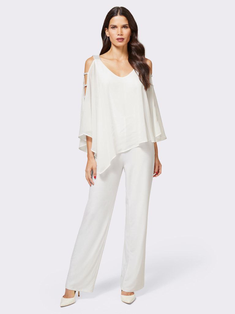 Eleganter weißer Jumpsuit