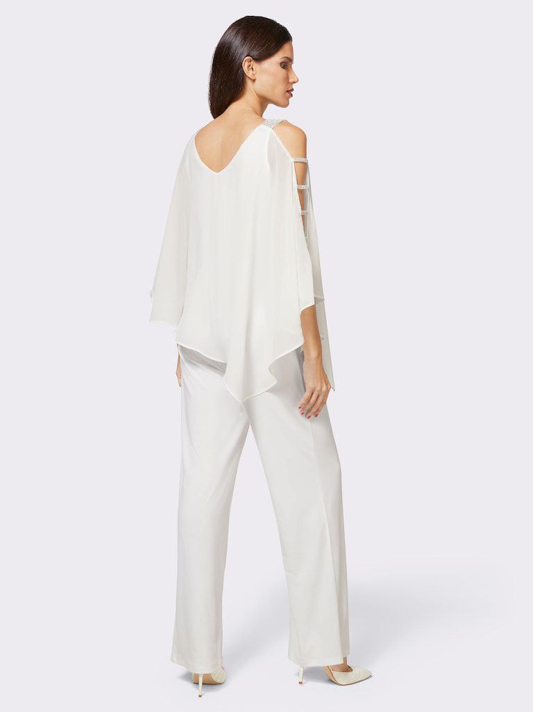 Eleganter weißer Jumpsuit