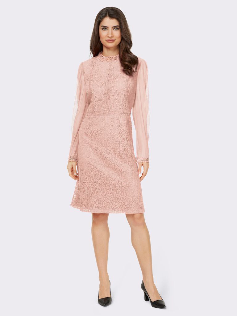 Elegantes rosa Kleid