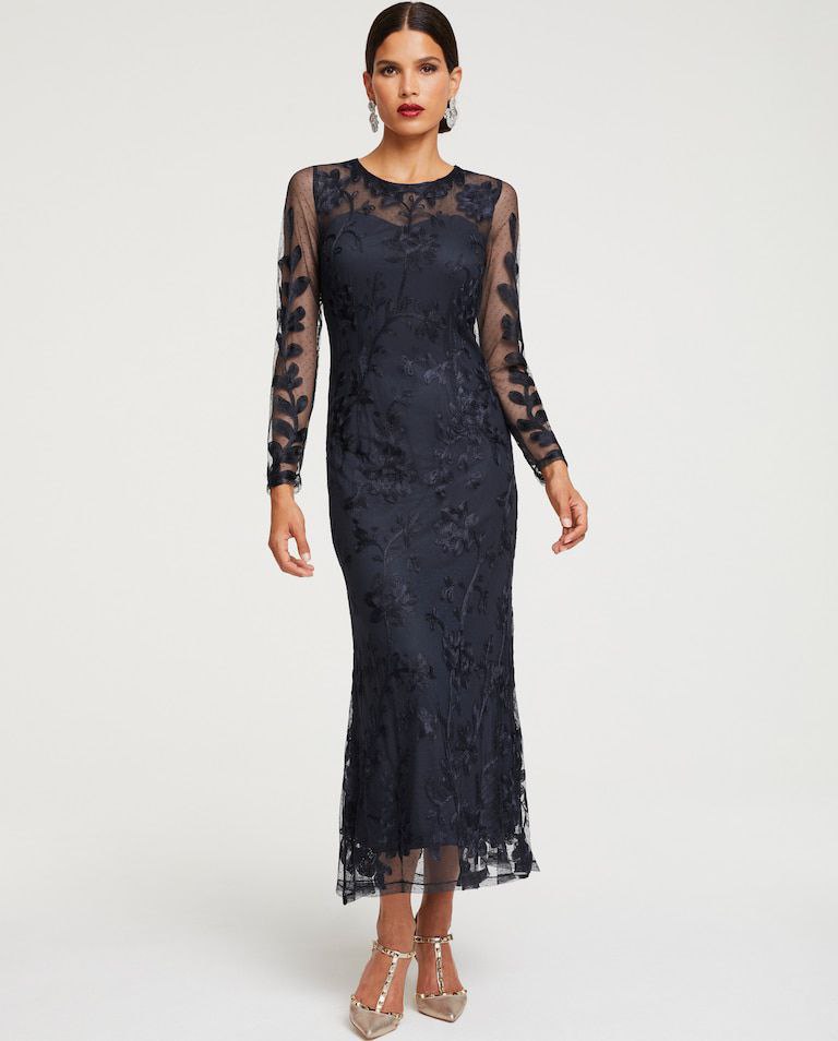 Elegantes schwarzes Abendkleid