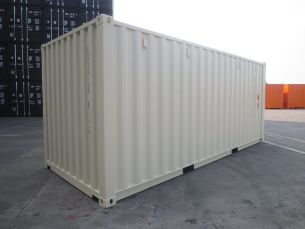 20 Fuß cremeweißer Container, 1. Fahrt (neu)