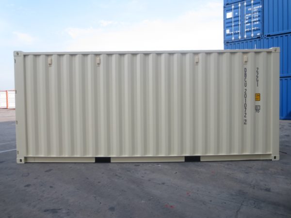 20 Fuß cremeweißer Container, 1. Fahrt (neu)