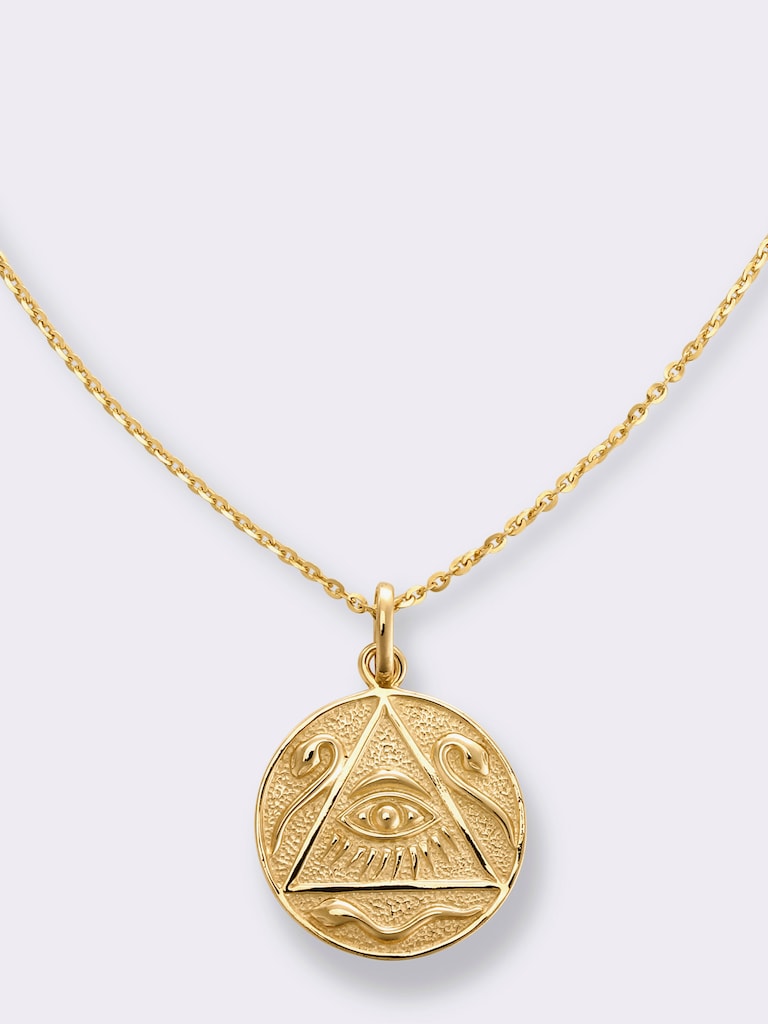 Goldene Halskette mit Auge des Horus