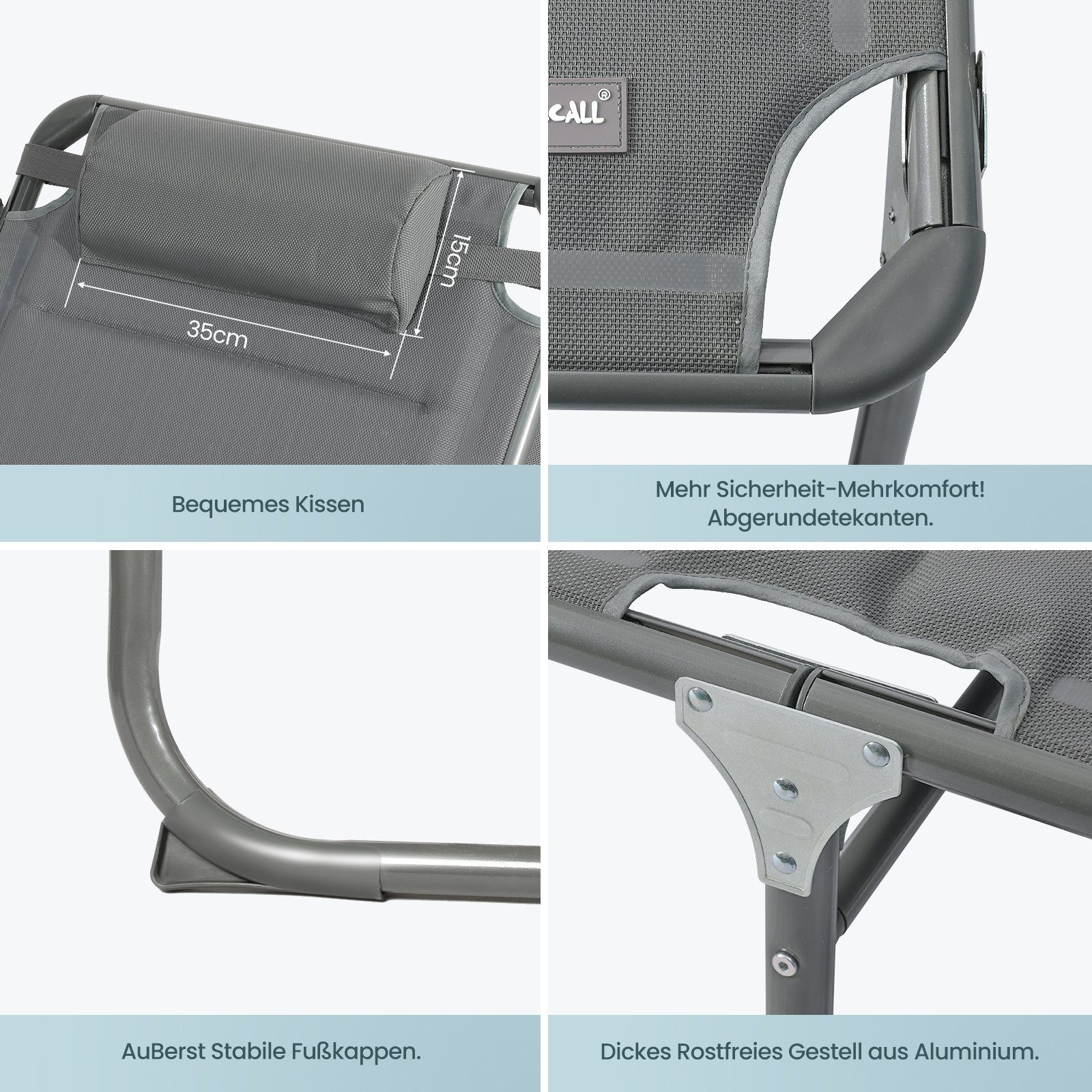 Gartenliege Sonnenliege AluLiege Liegestuhl Strandliege Liegen