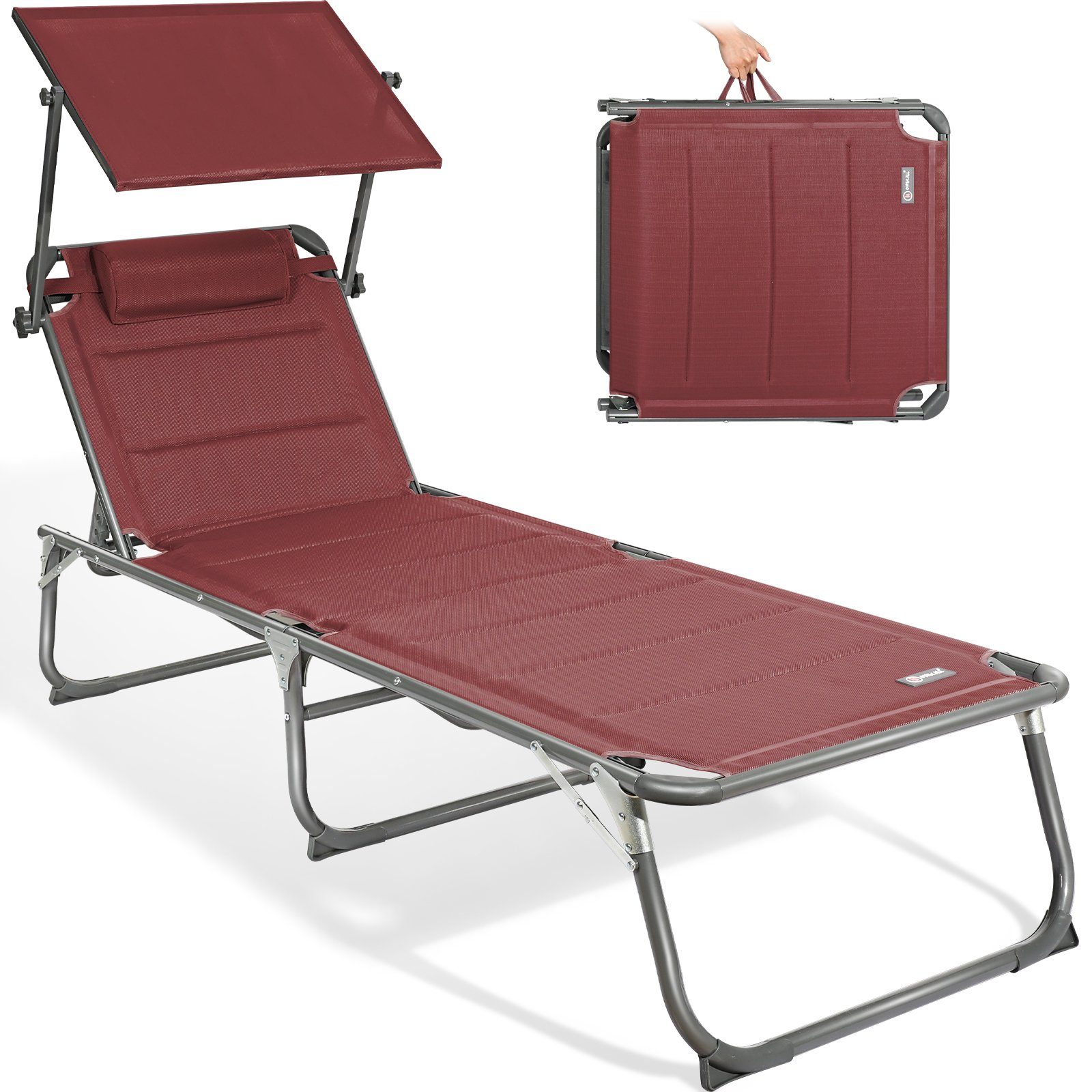 Gartenliege Sonnenliege AluLiege Liegestuhl Strandliege Liegen