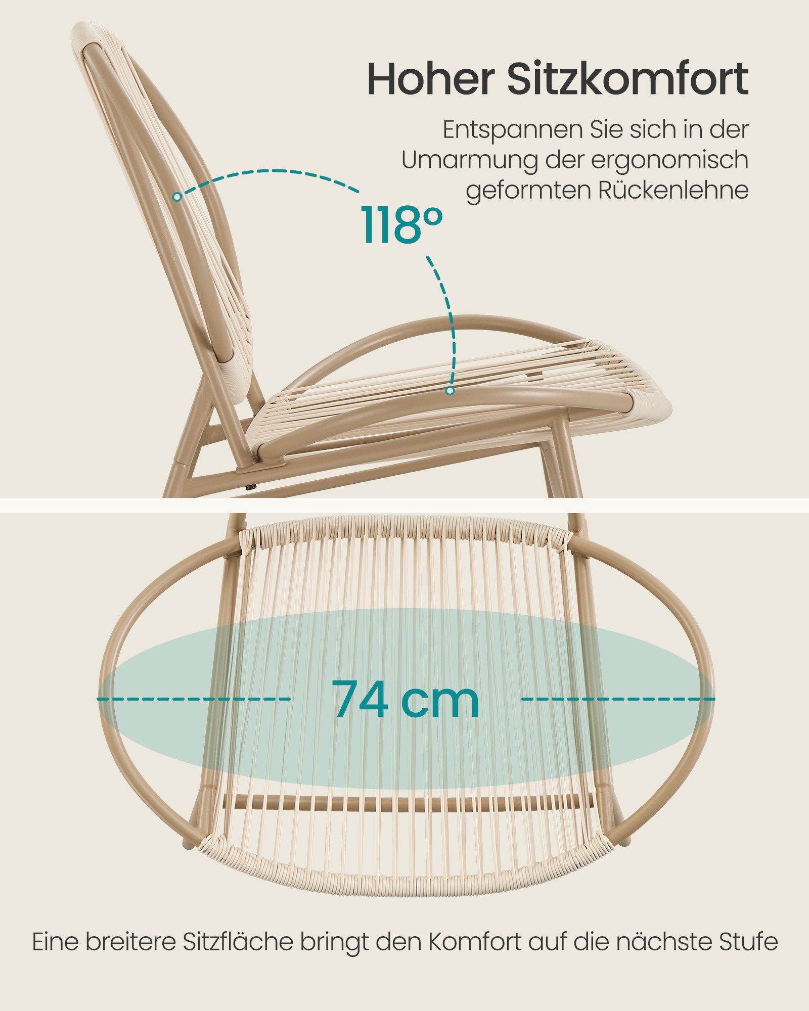SONGMICS Gartenlounge-Set
