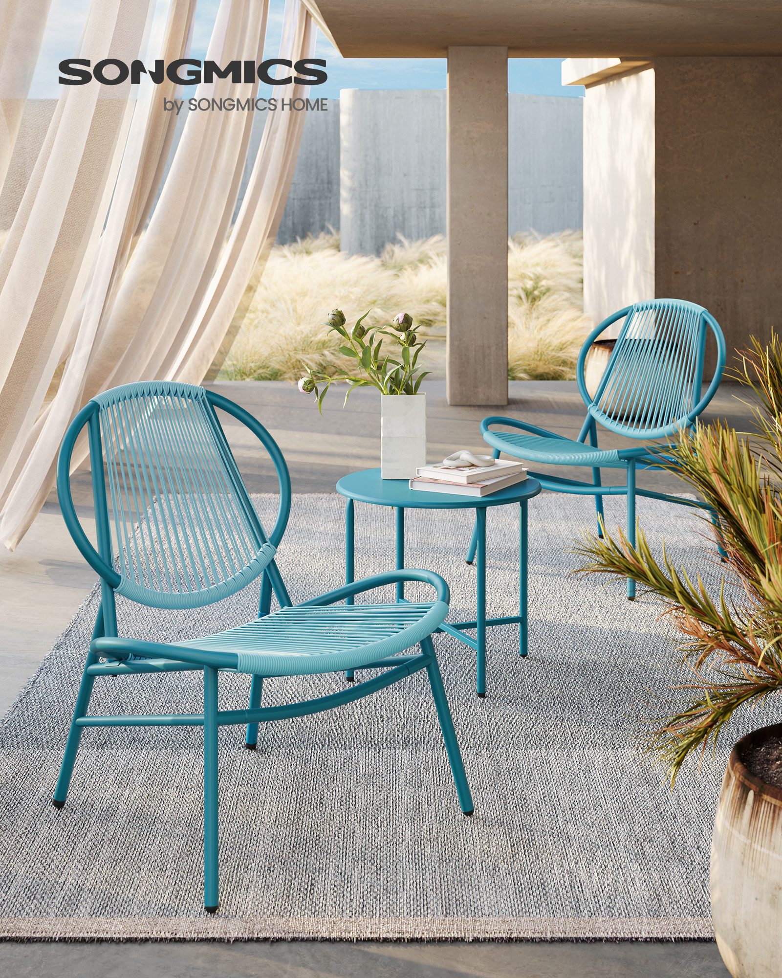 SONGMICS Gartenlounge-Set